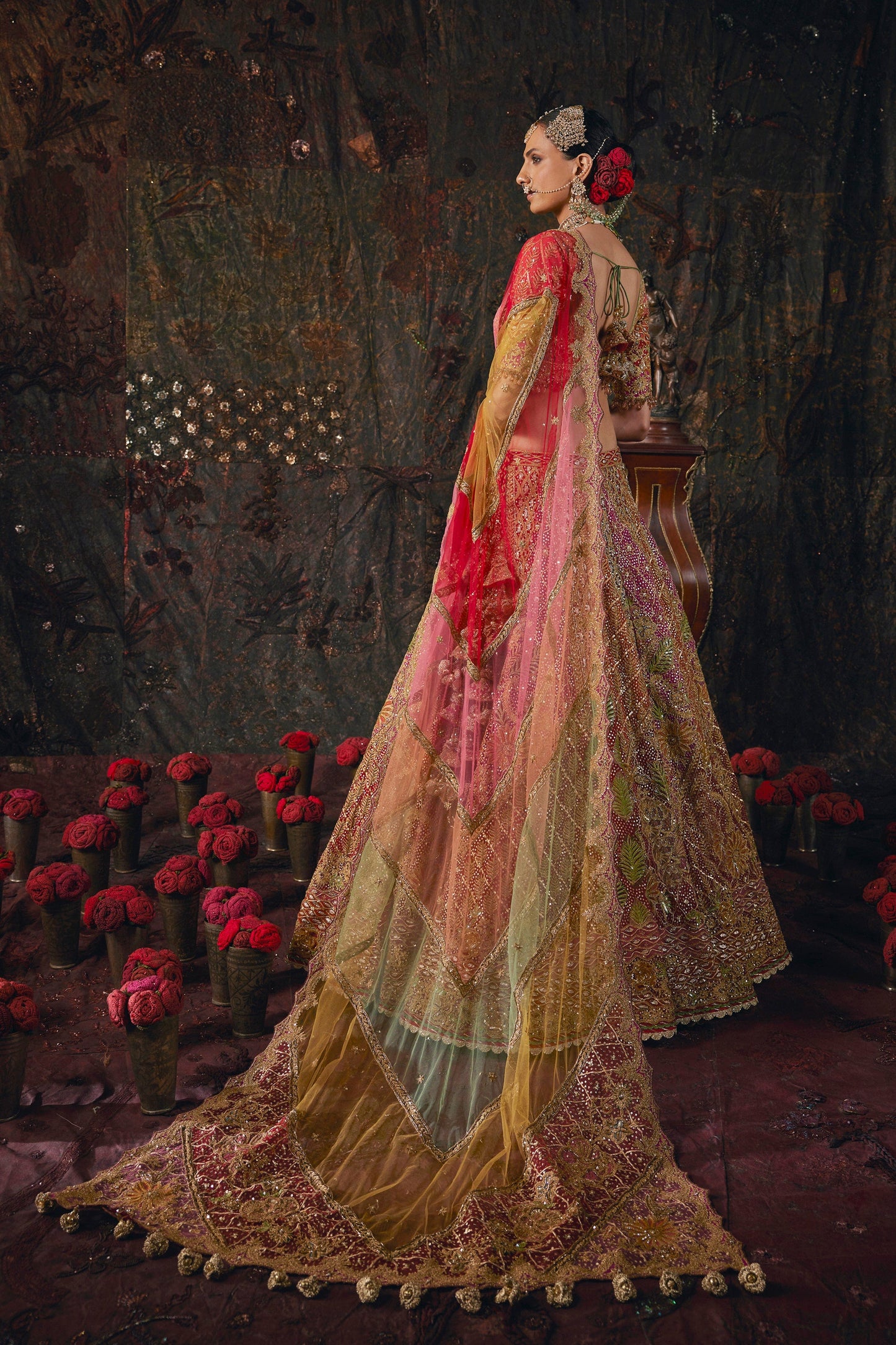 Earthy Red Lehenga