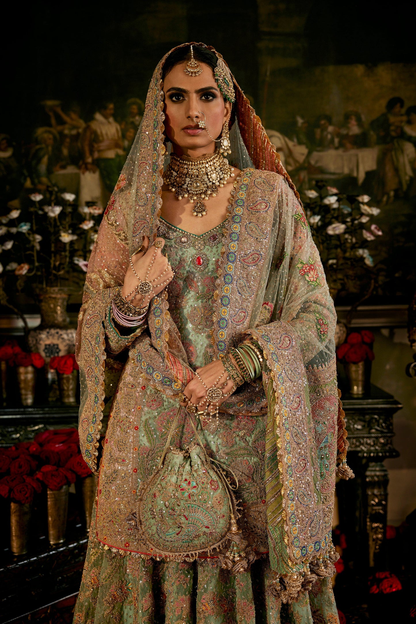 Pale Frosted Blue Sharara