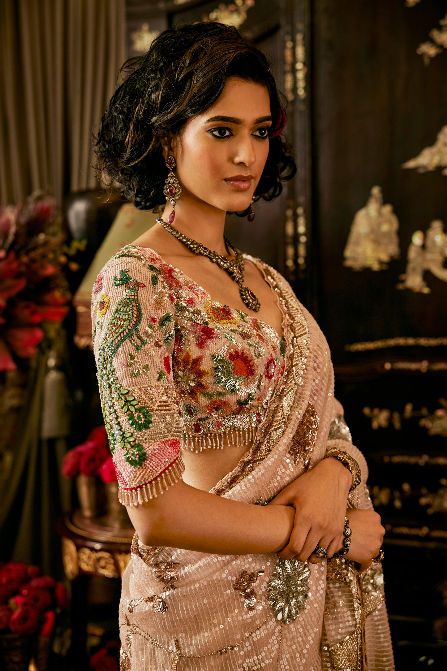 Ashes Of Rose Saree