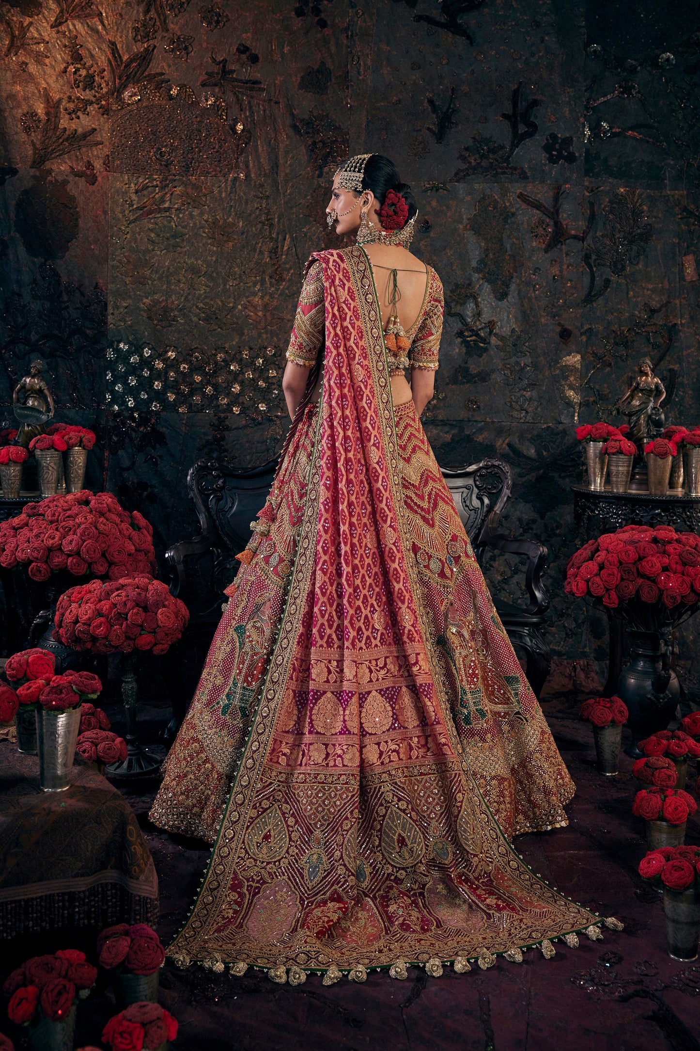 Deep Rose Lehenga