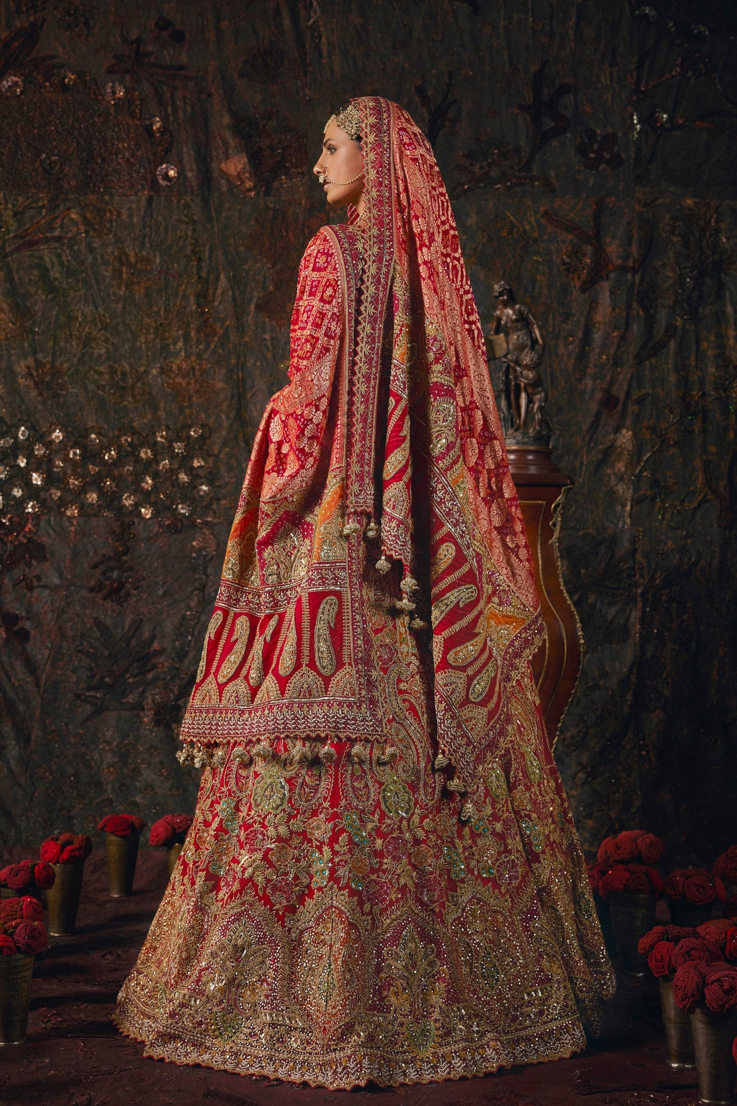 Scarlet Red Lehenga