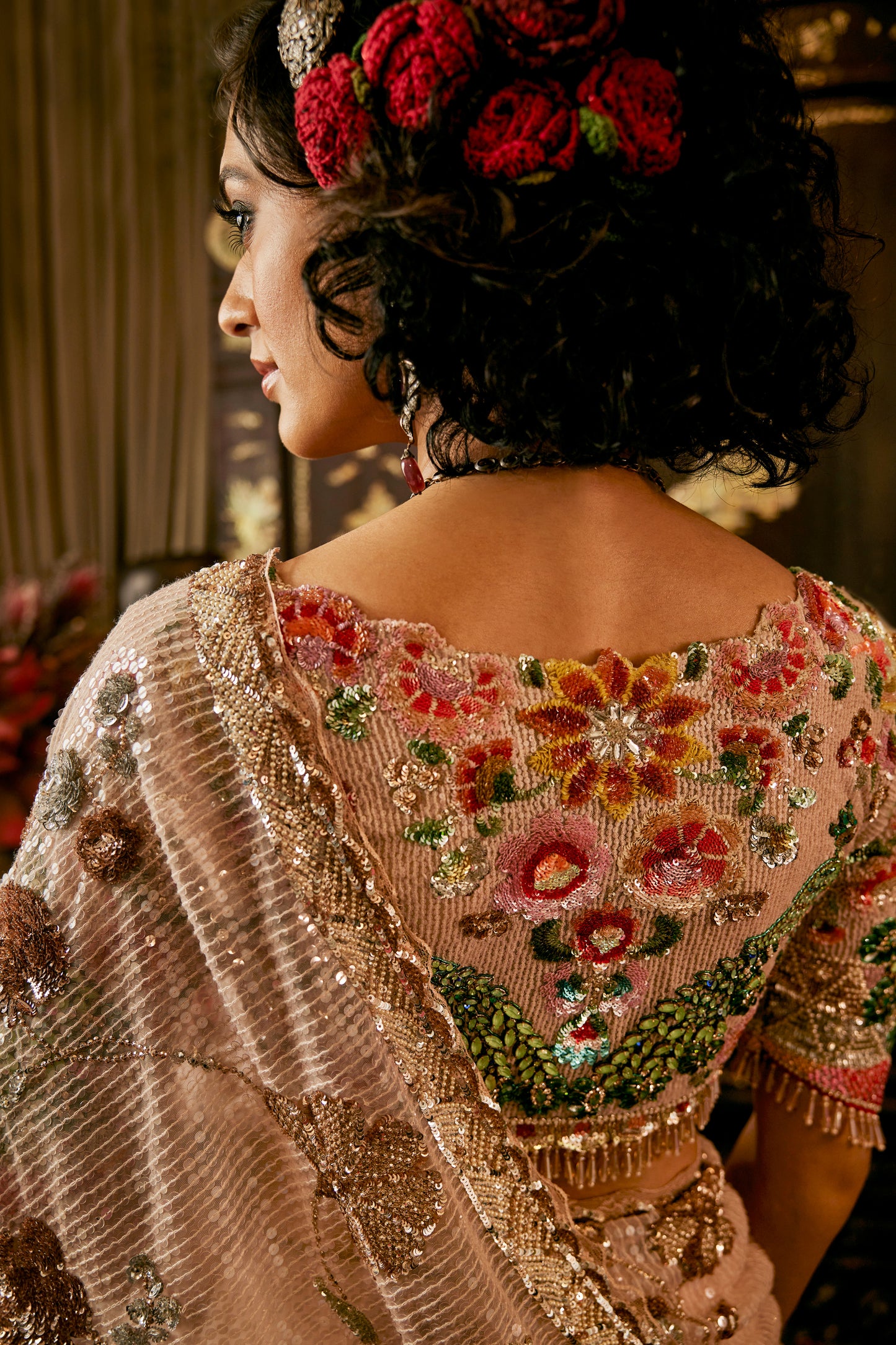 Ashes Of Rose Saree