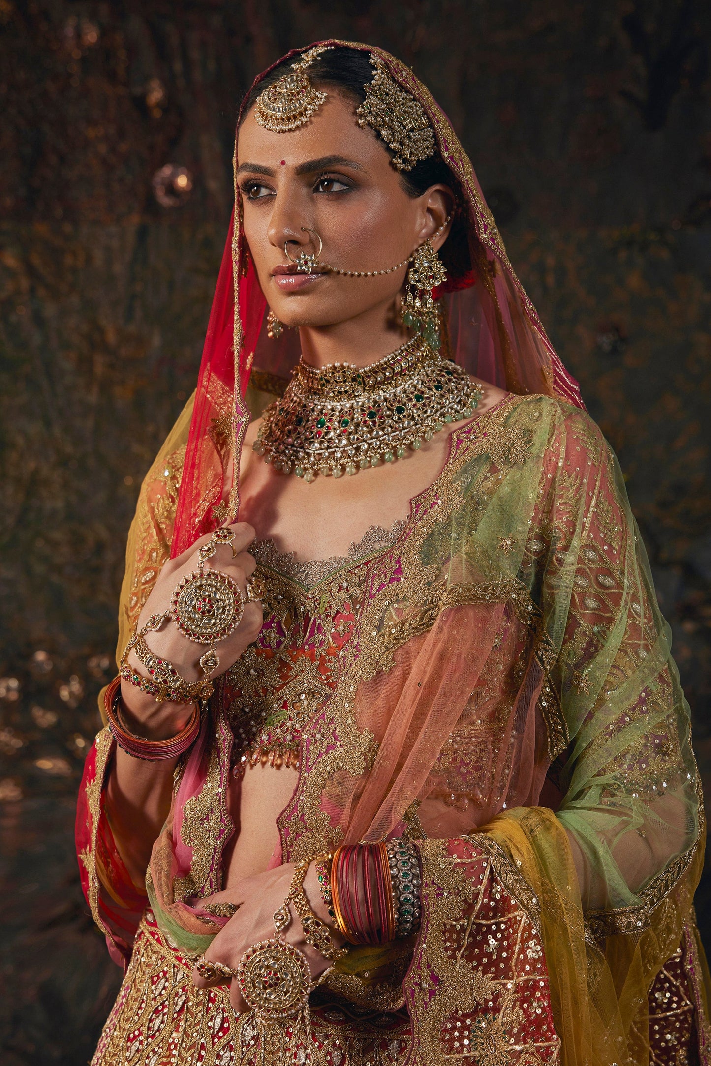 Earthy Red Lehenga