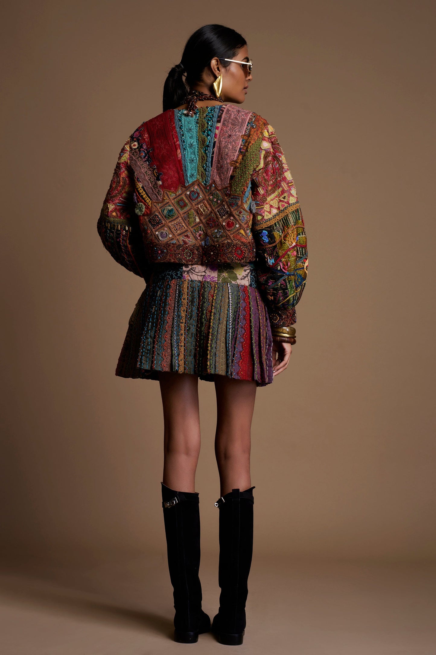 Cropped Bomber Jacket