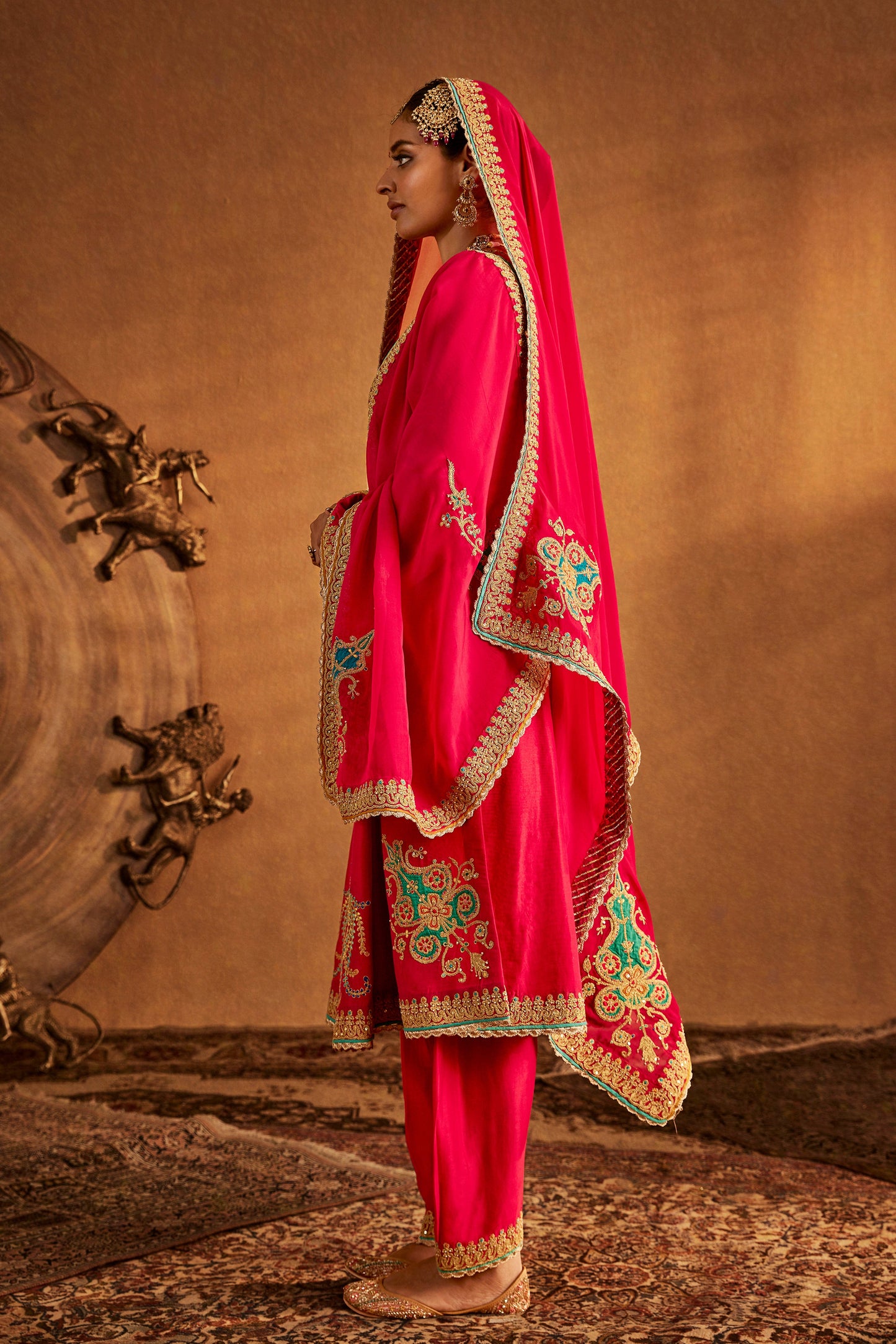Rani Pink Kurta Set