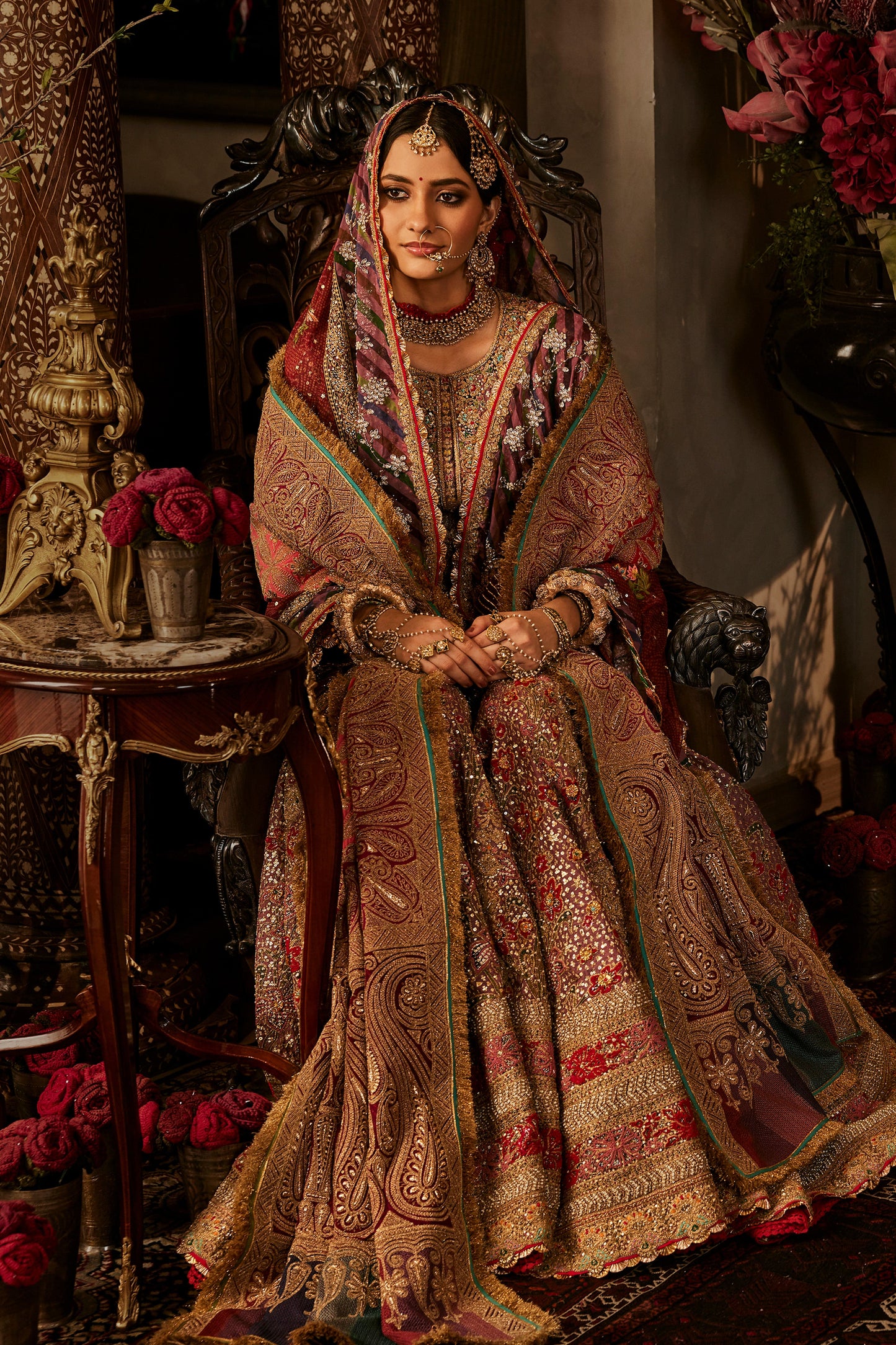Aubergine Kurti-Sharara