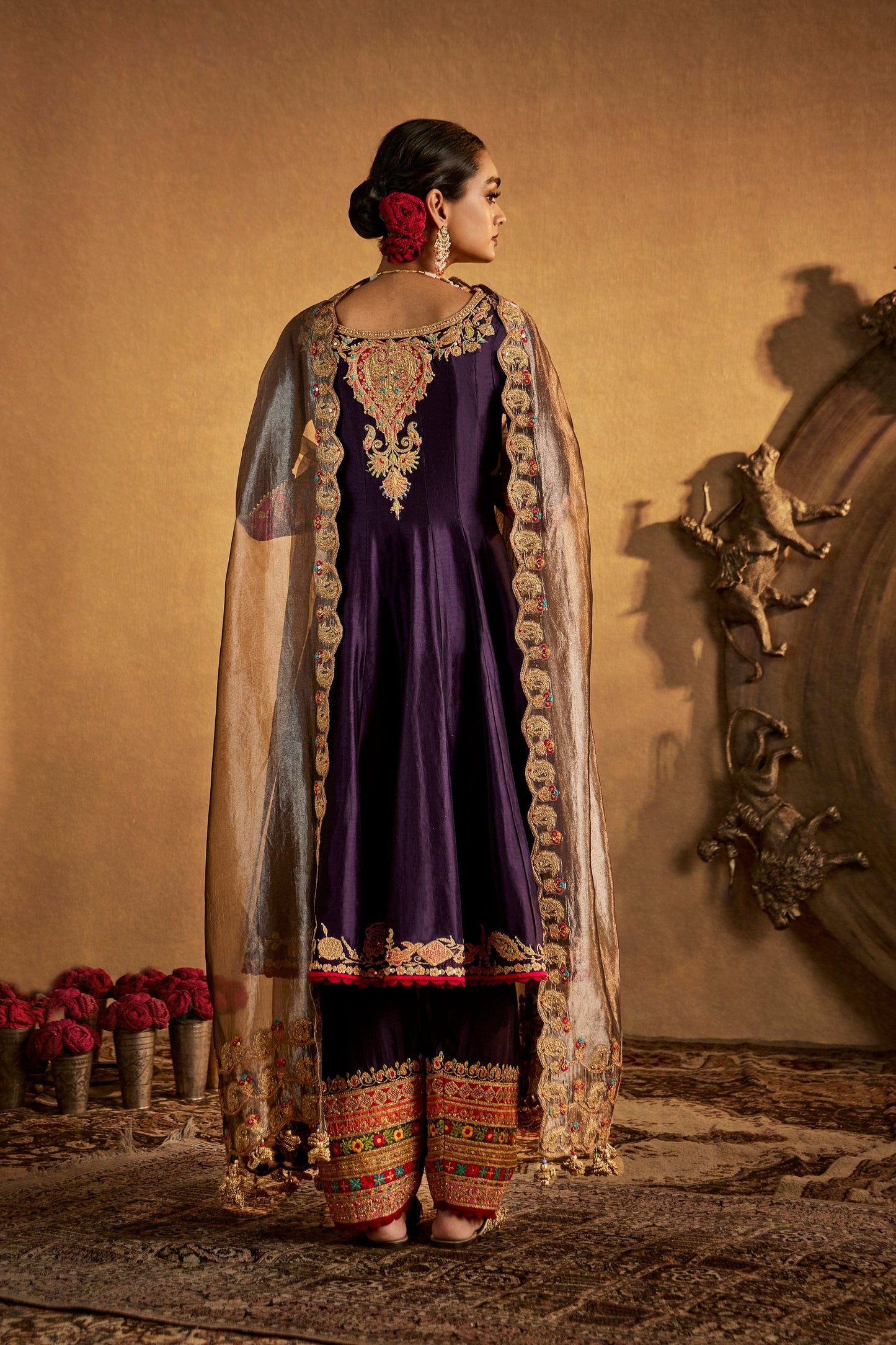Deep Purple Kurta Set
