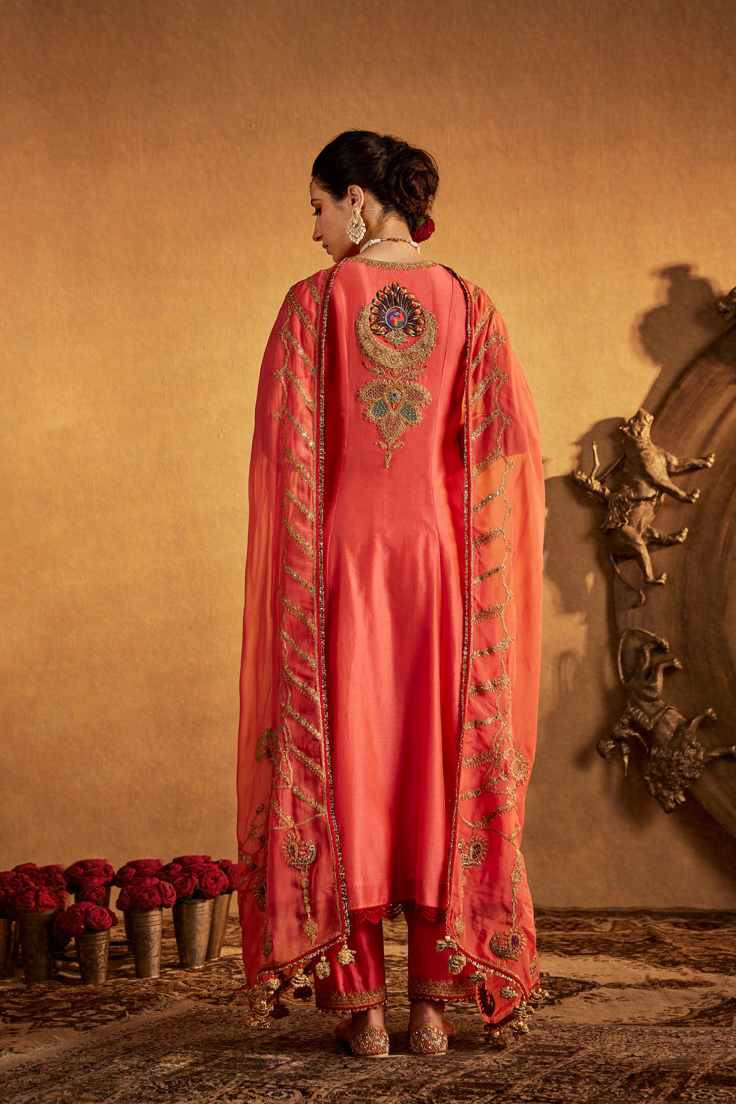 Peach Amber Kurta Set