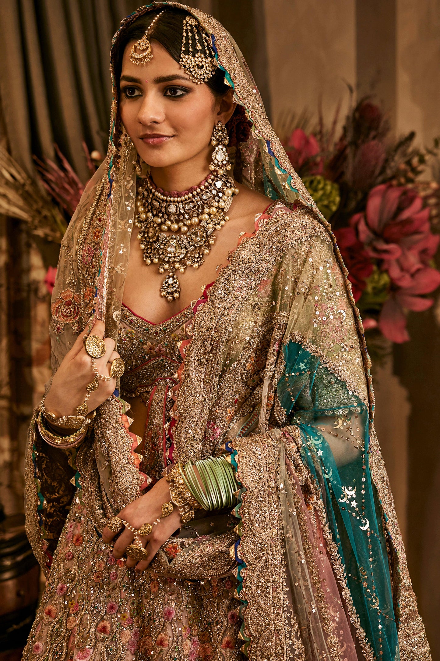Blush Pink Tulle Lehenga