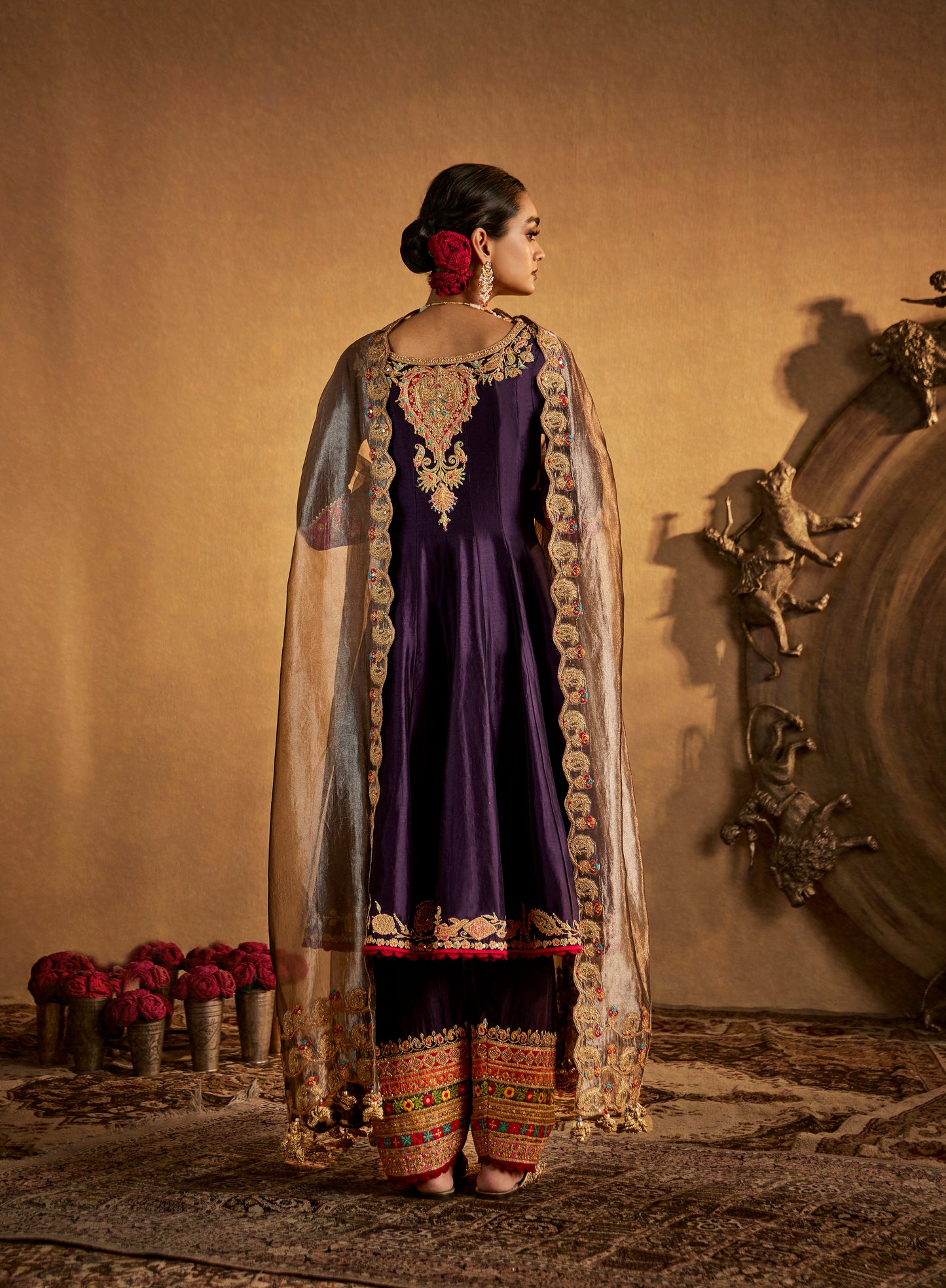 Deep Purple Kurta Set