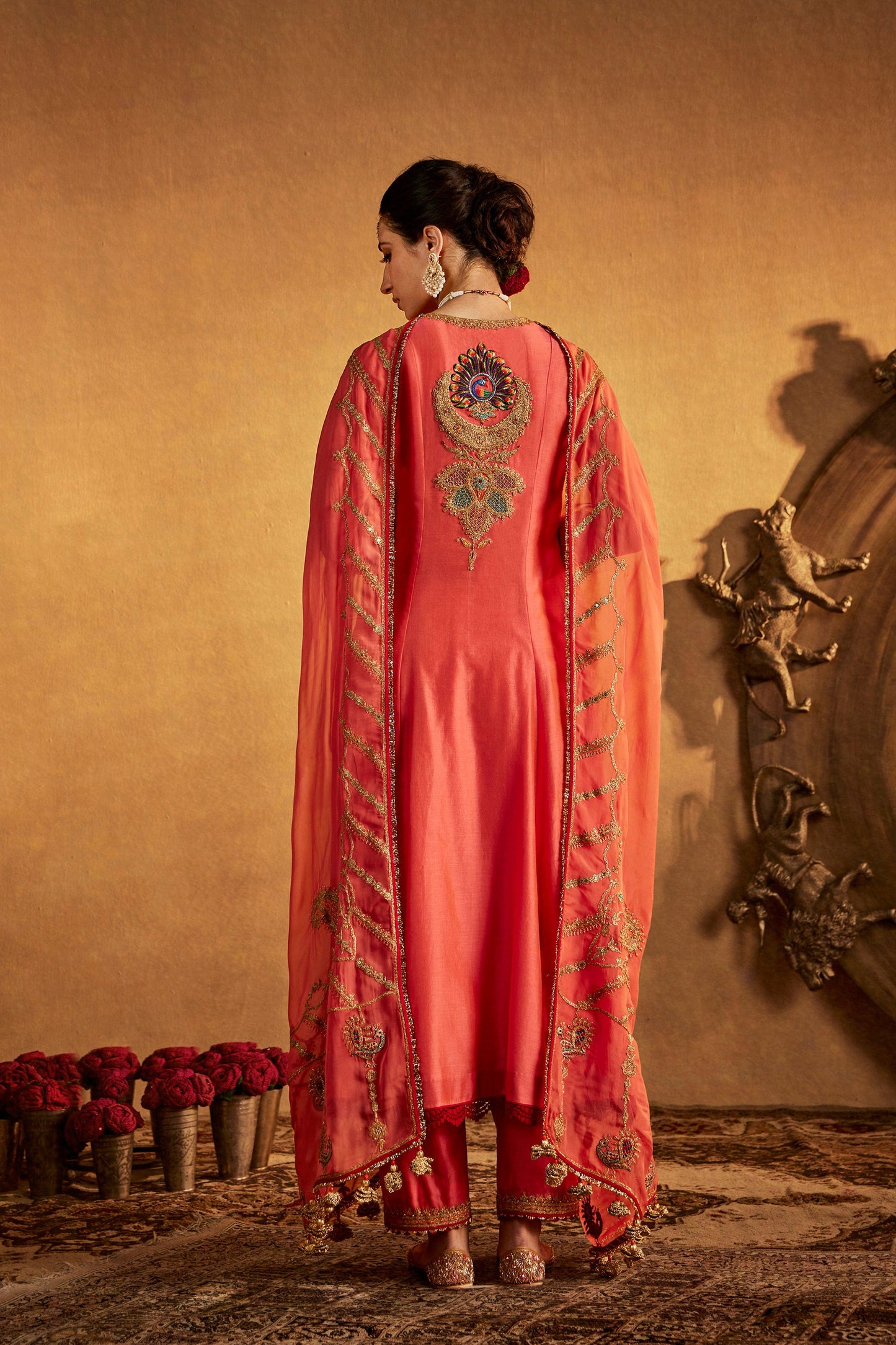 Peach Amber Kurta Set