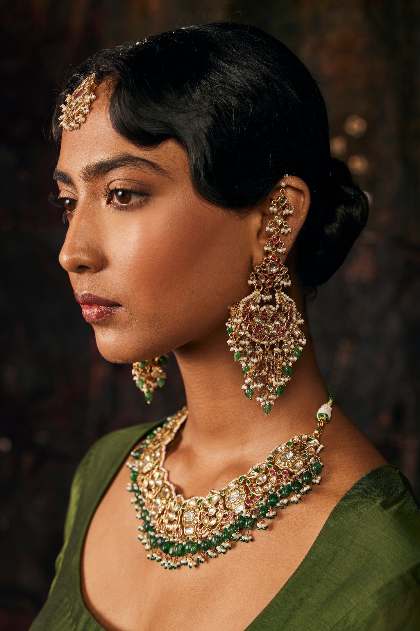 Mughal Jadau Chand Bali