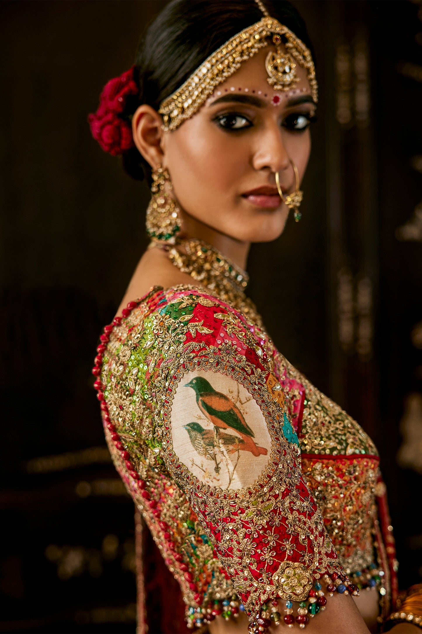 Gulaab Gharchola Saree