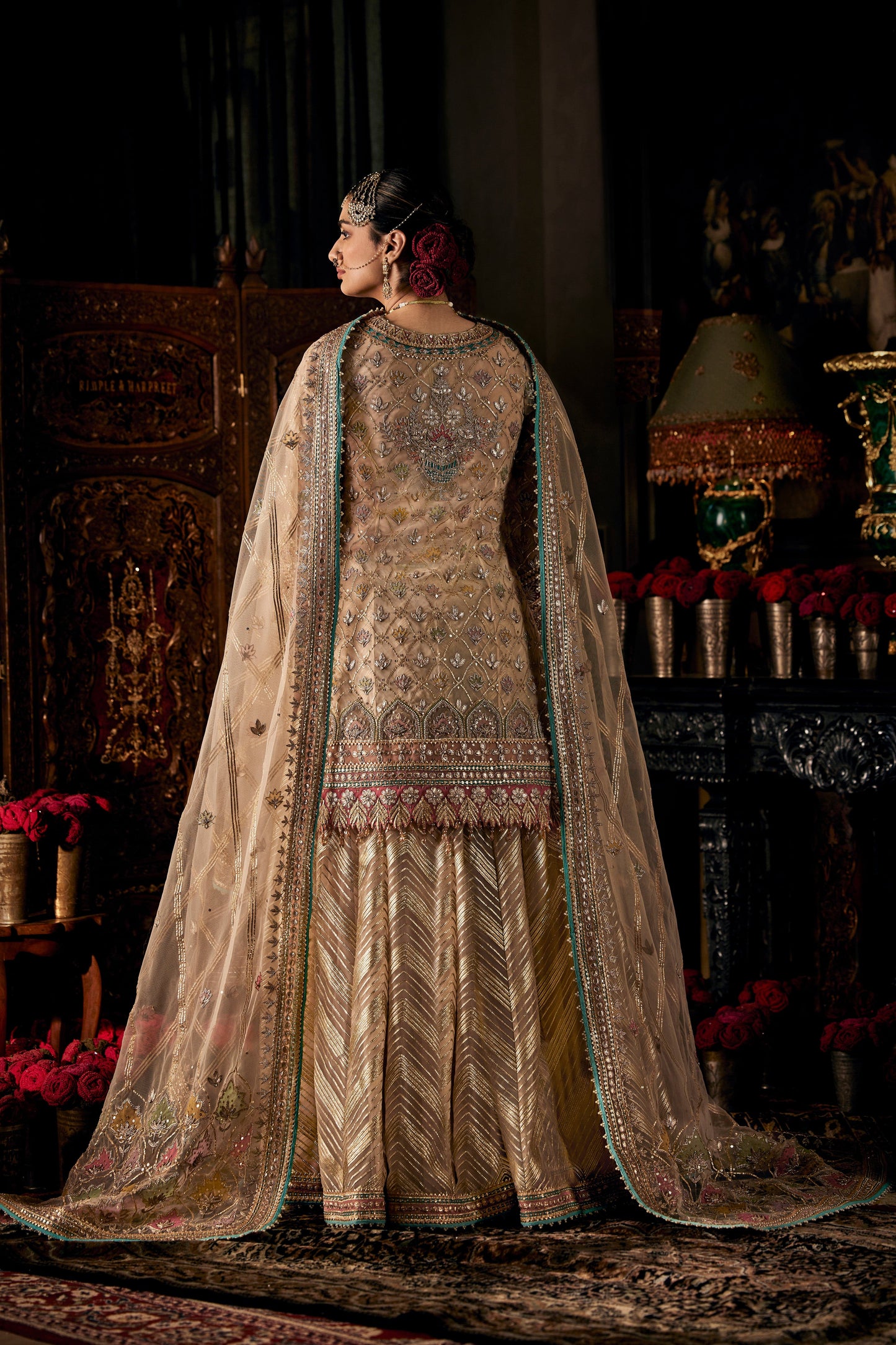 Ivory Kurta with Sharara