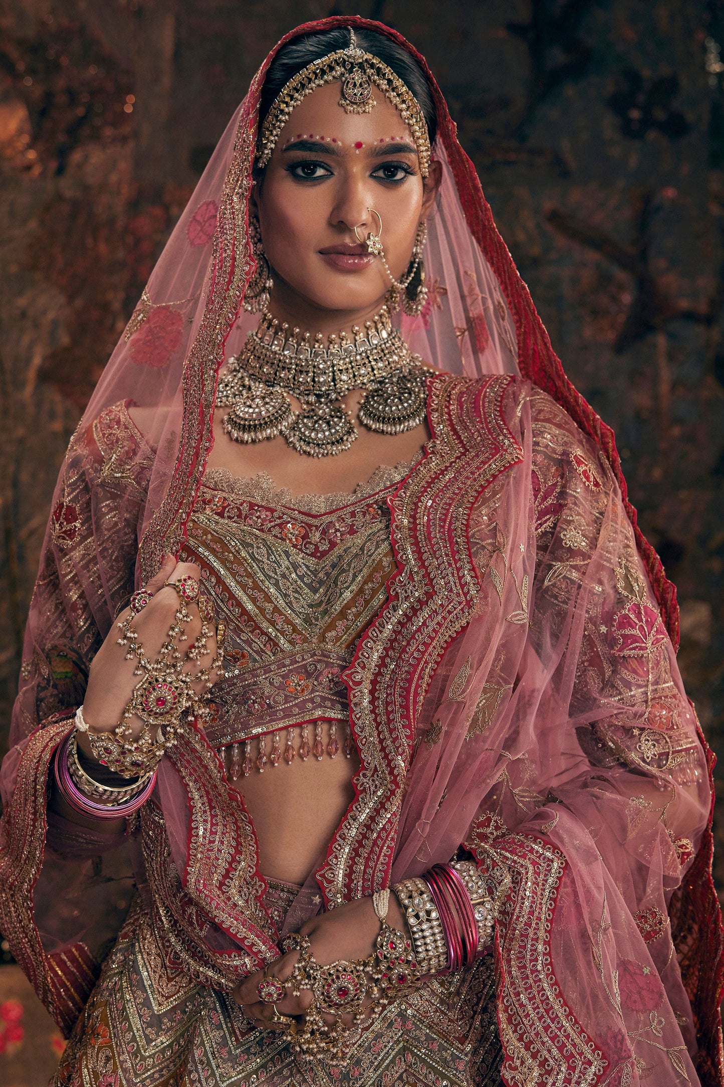 Earthy Pink Lehenga Set