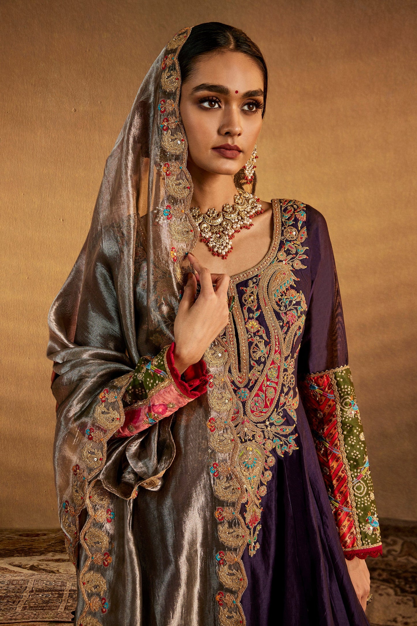 Deep Purple Kurta Set