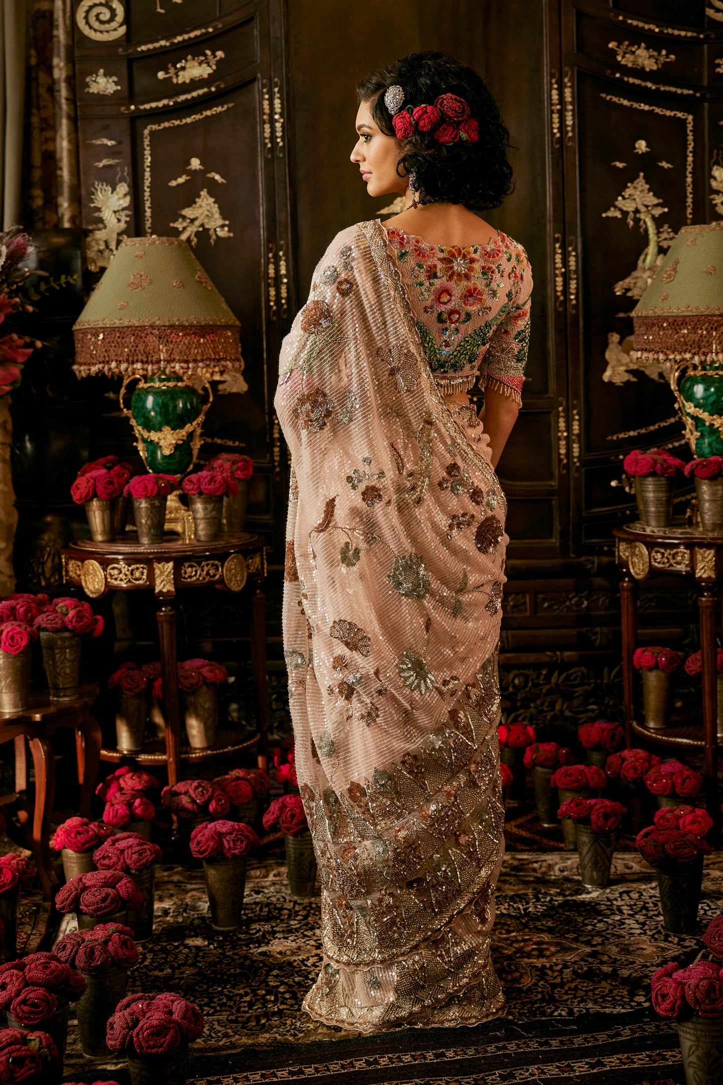 Ashes Of Rose Saree
