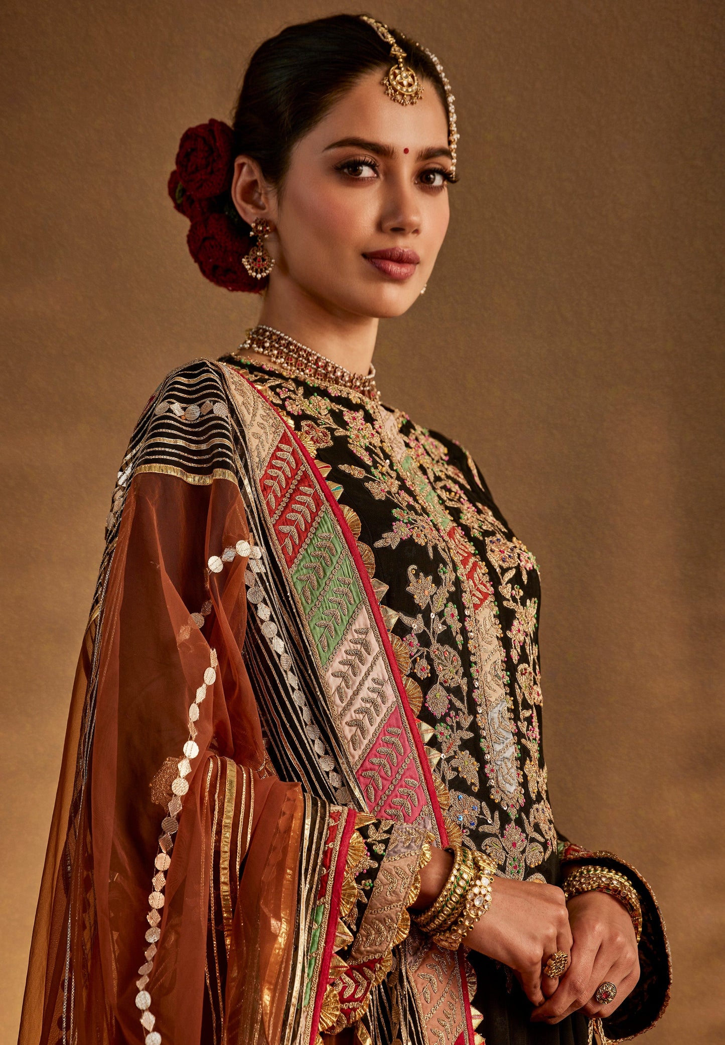 Inky Black Kurta-Sharara Set