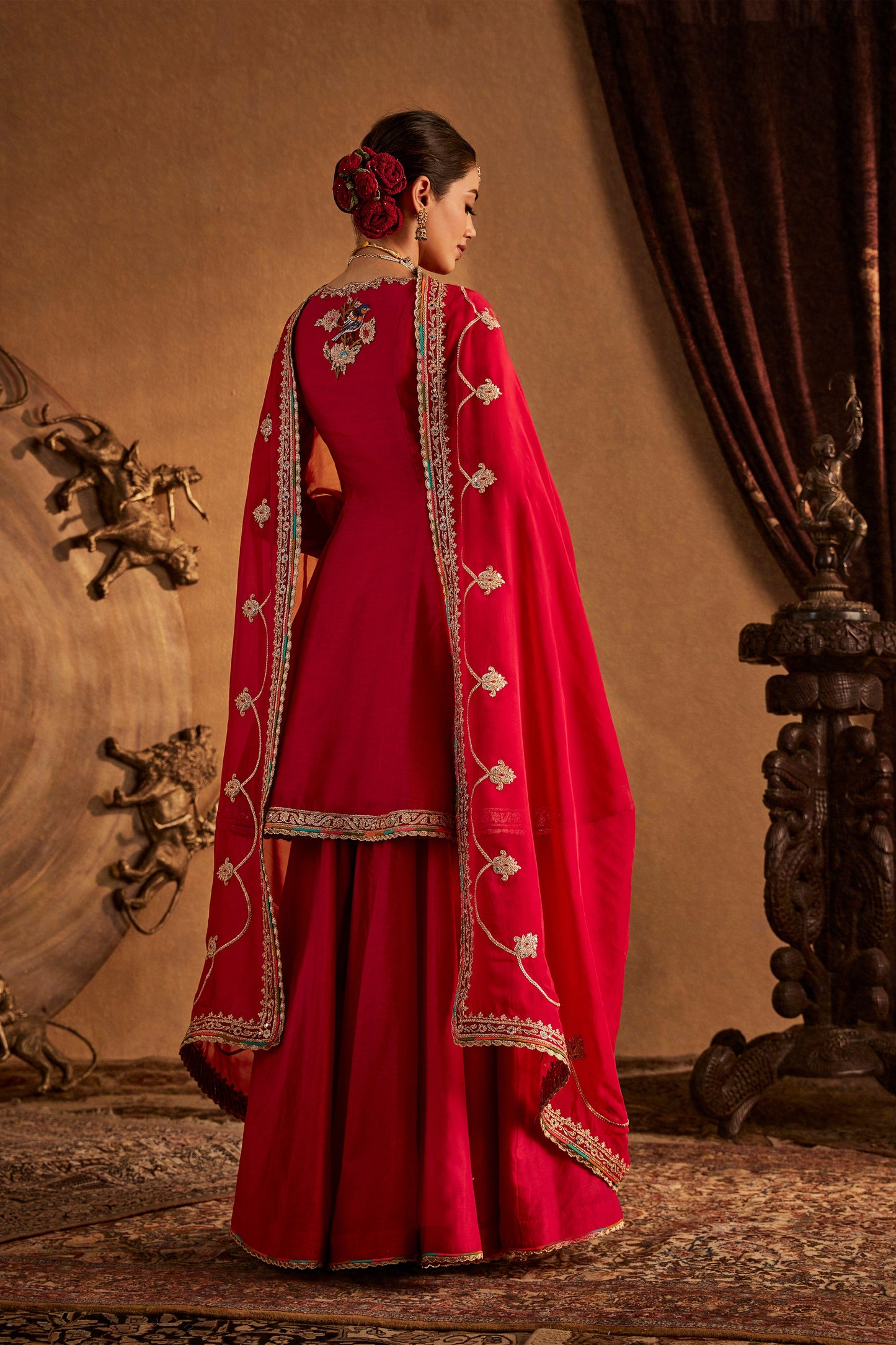 Rani Pink Avian Sharara Set