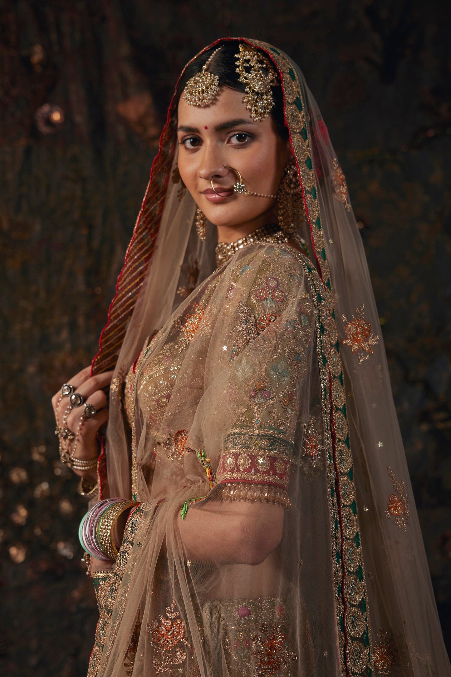 Taupe Lehenga