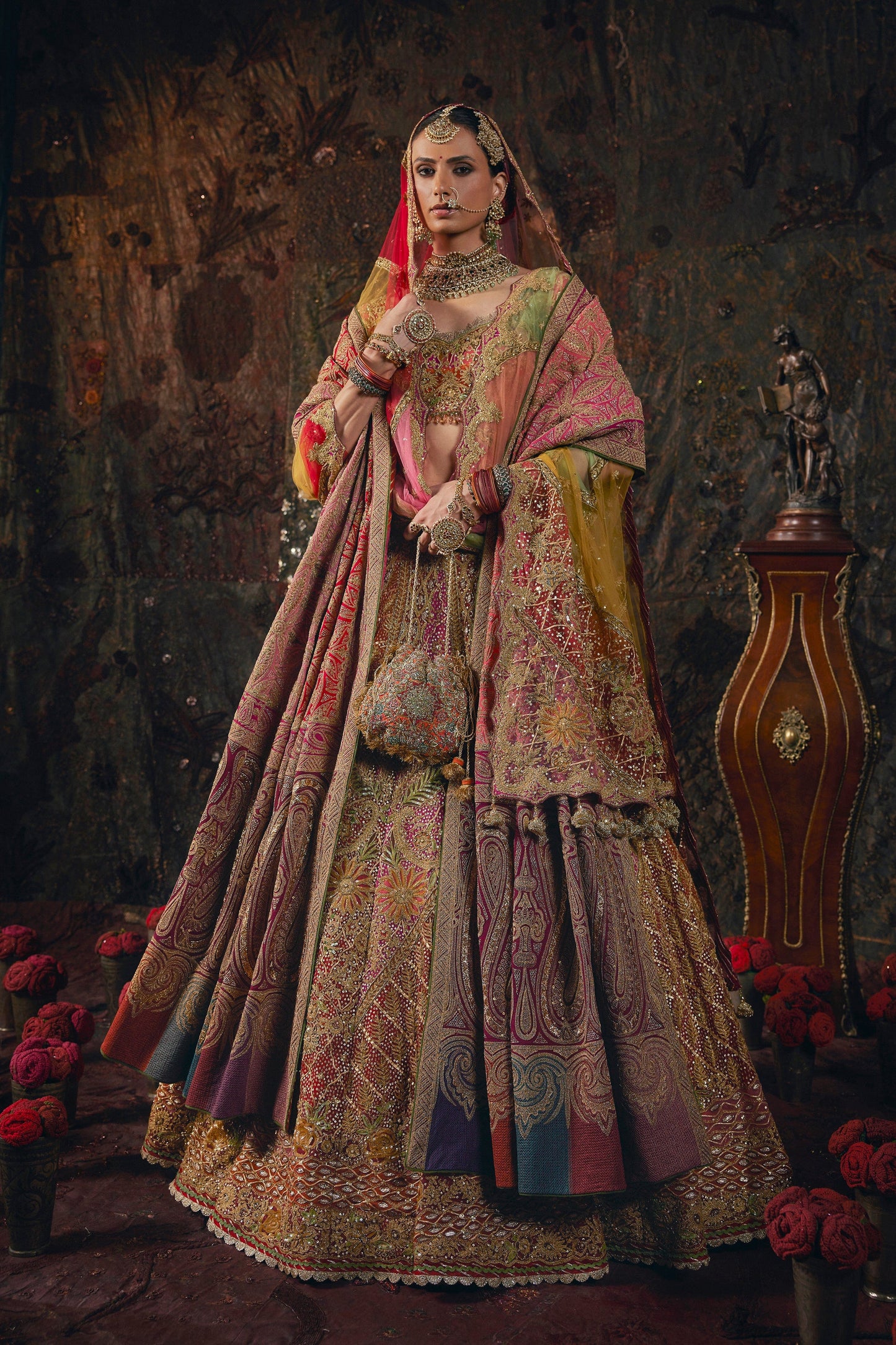 Earthy Red Lehenga