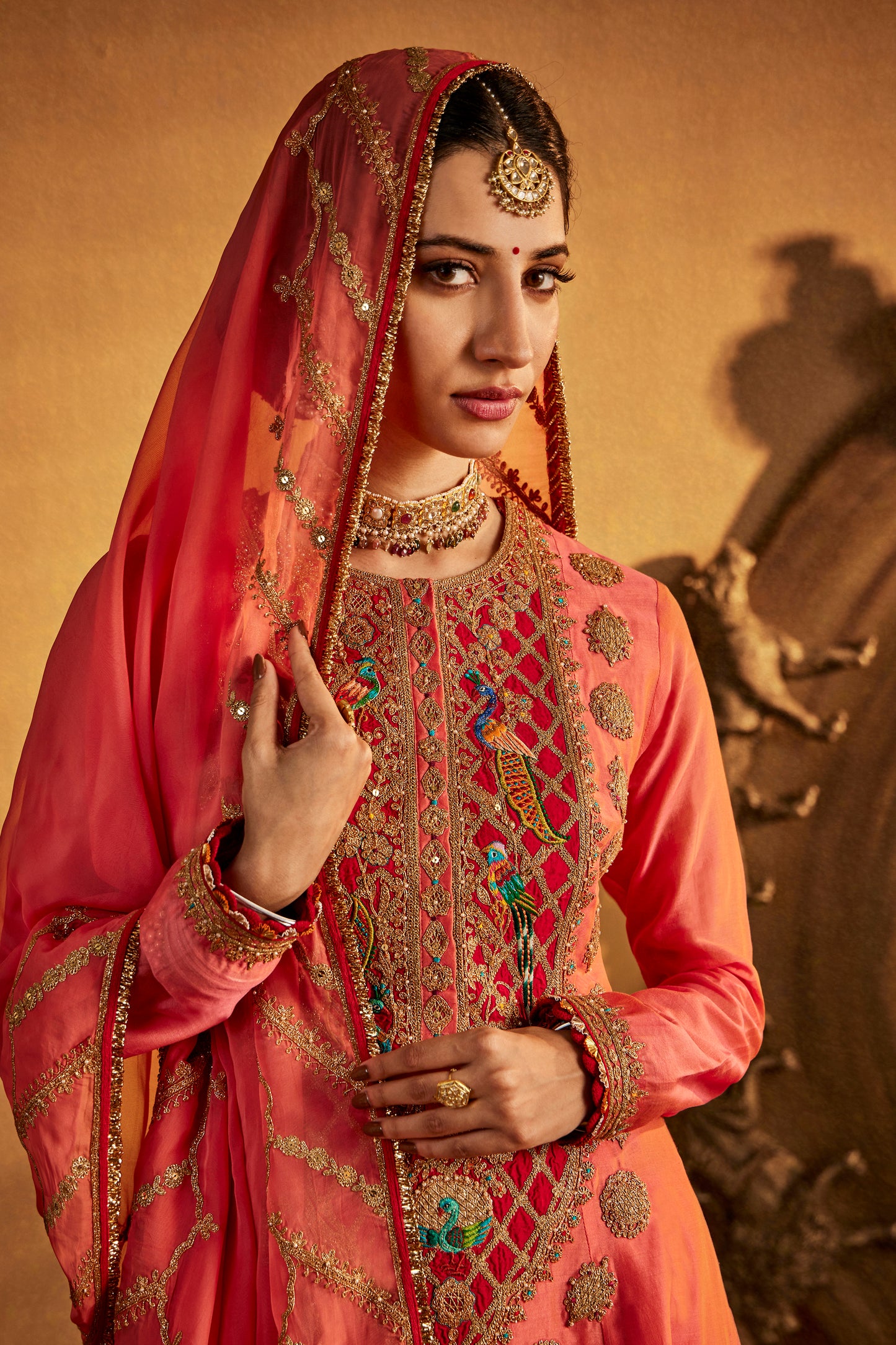 Peach Amber Kurta Set