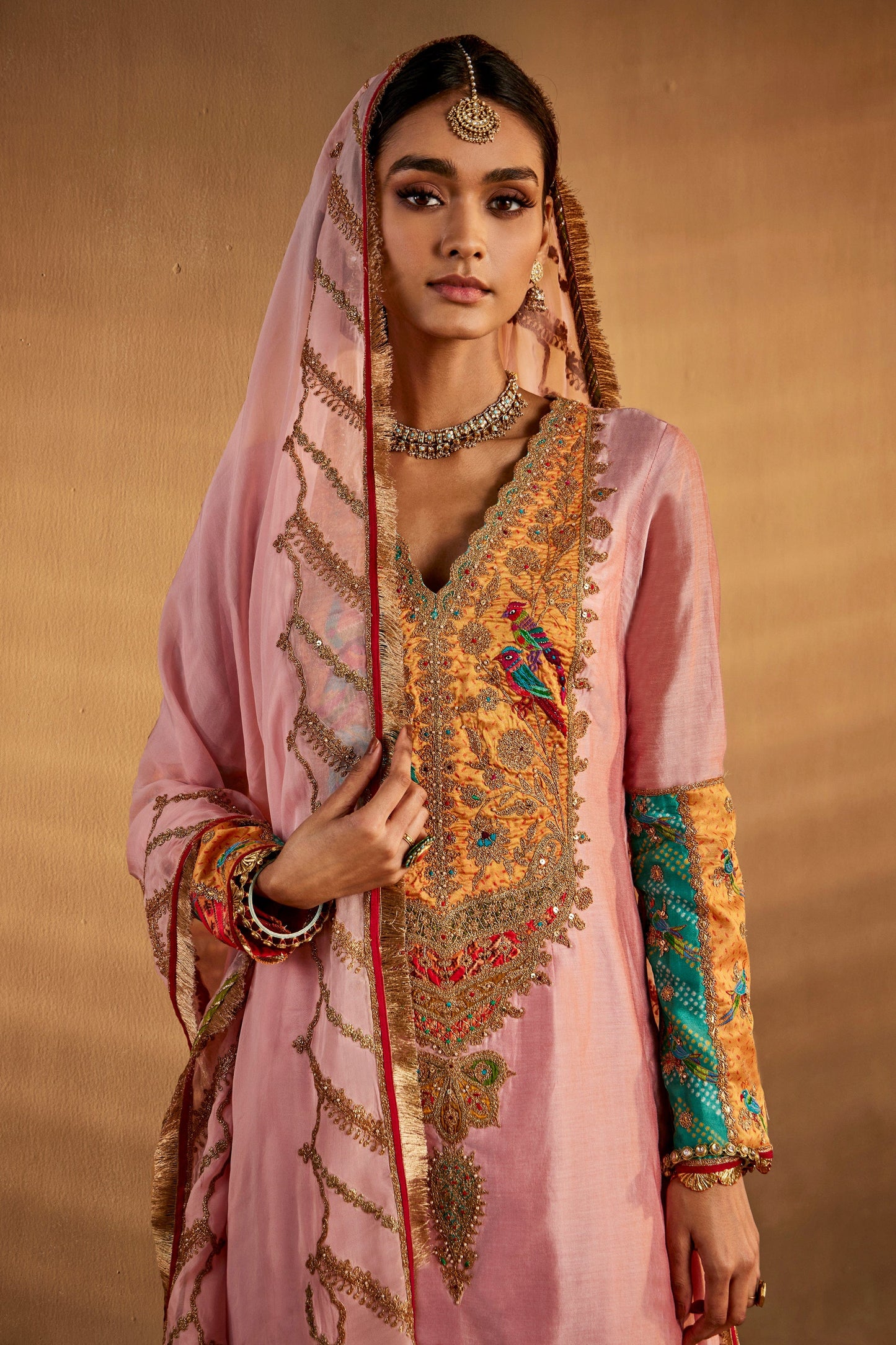 Soft Pink Sharara Set