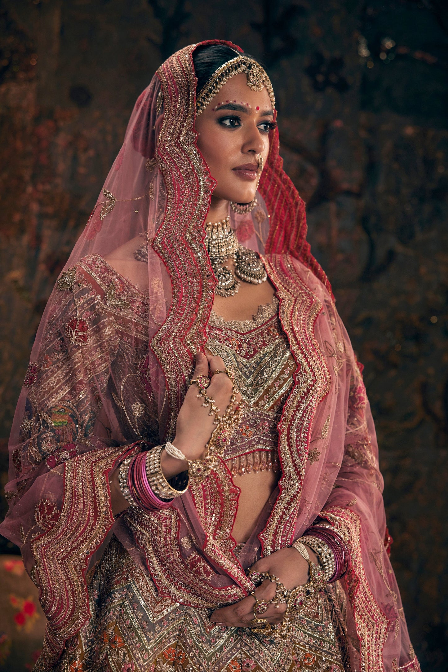 Earthy Pink Lehenga Set