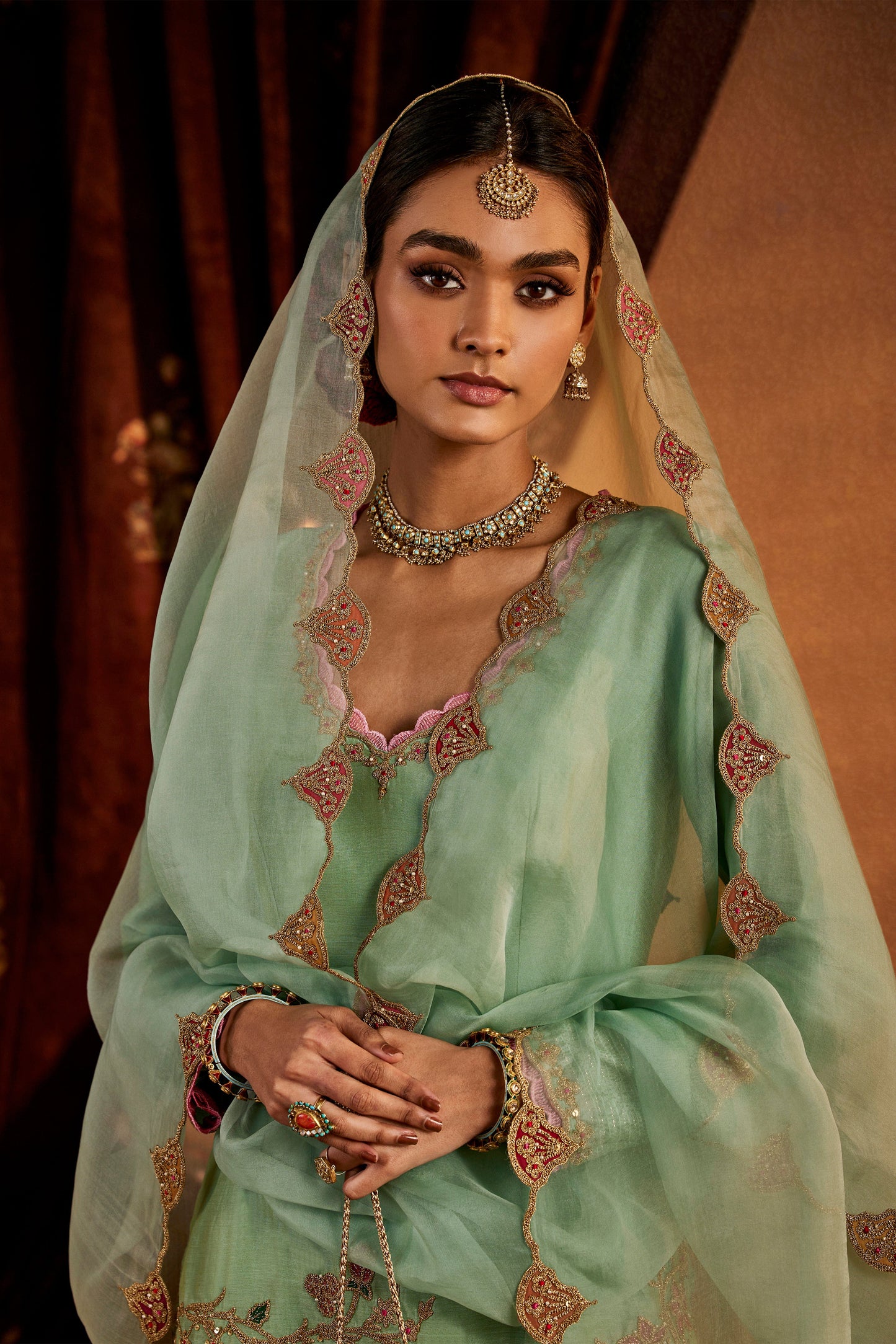 Pale Blue Sharara Set