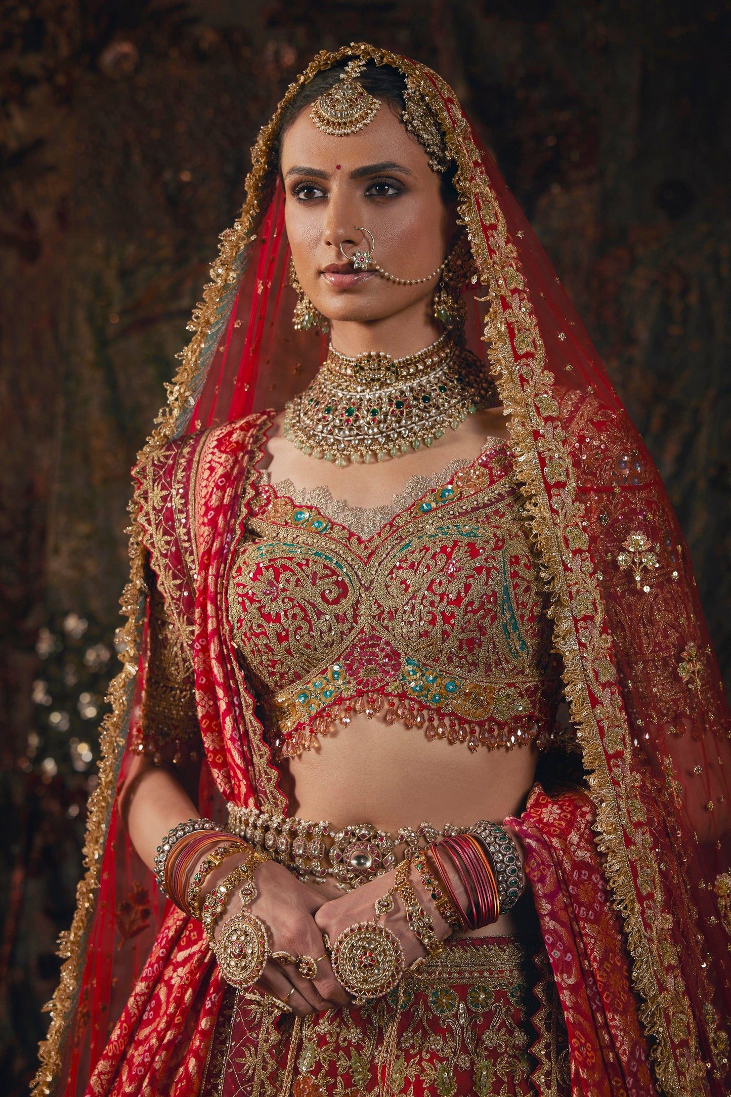 Scarlet Red Lehenga