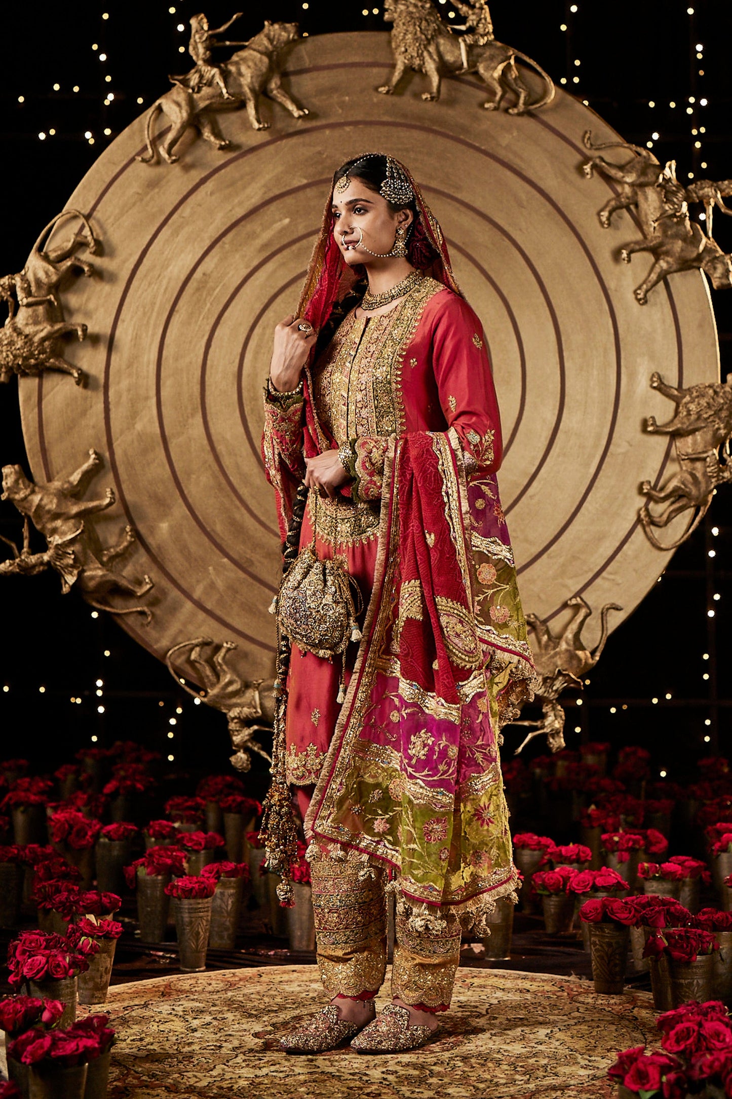 Russet Silk Kurta Set