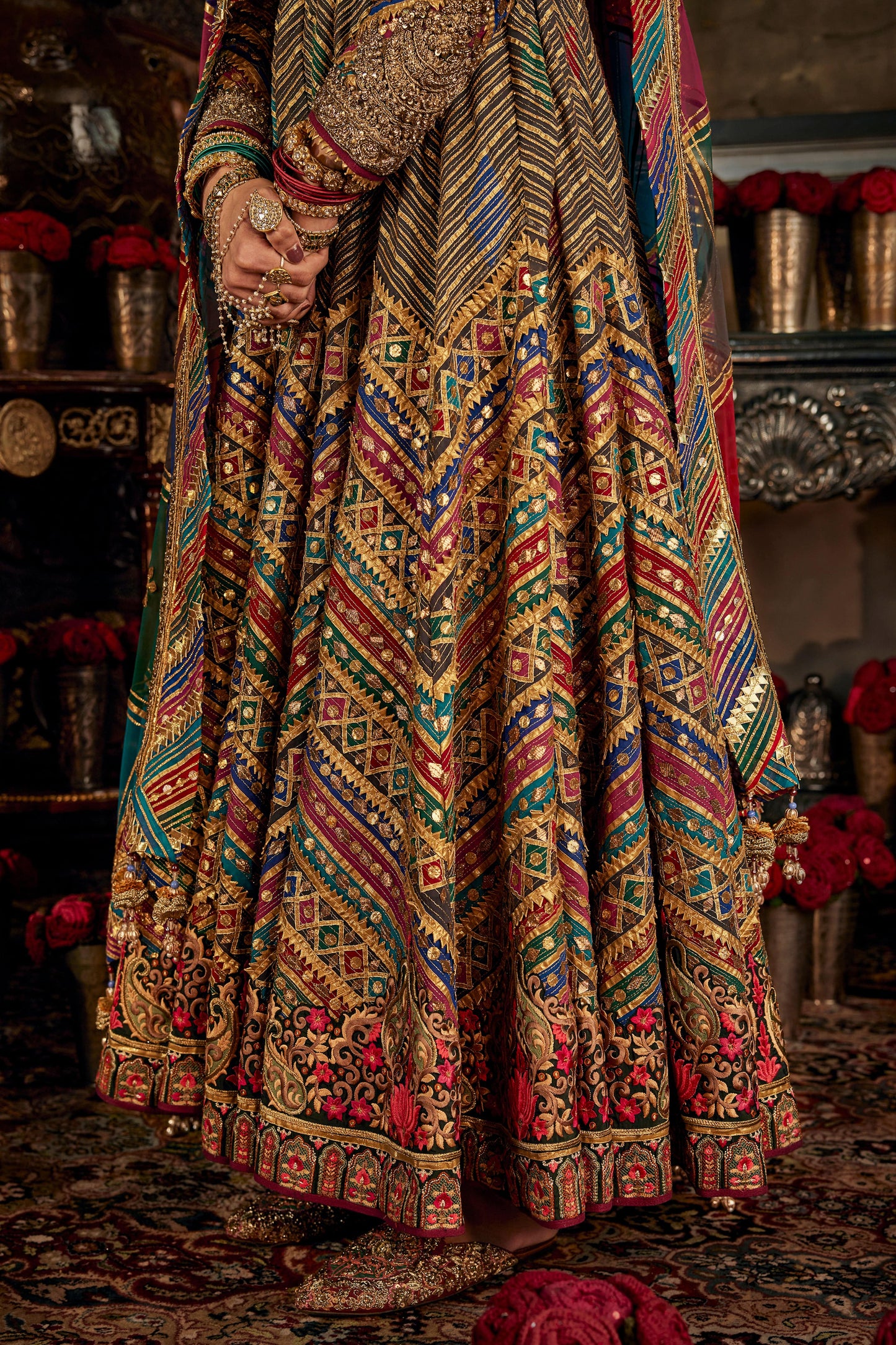 Charcoal Grey Tulle Kalidar