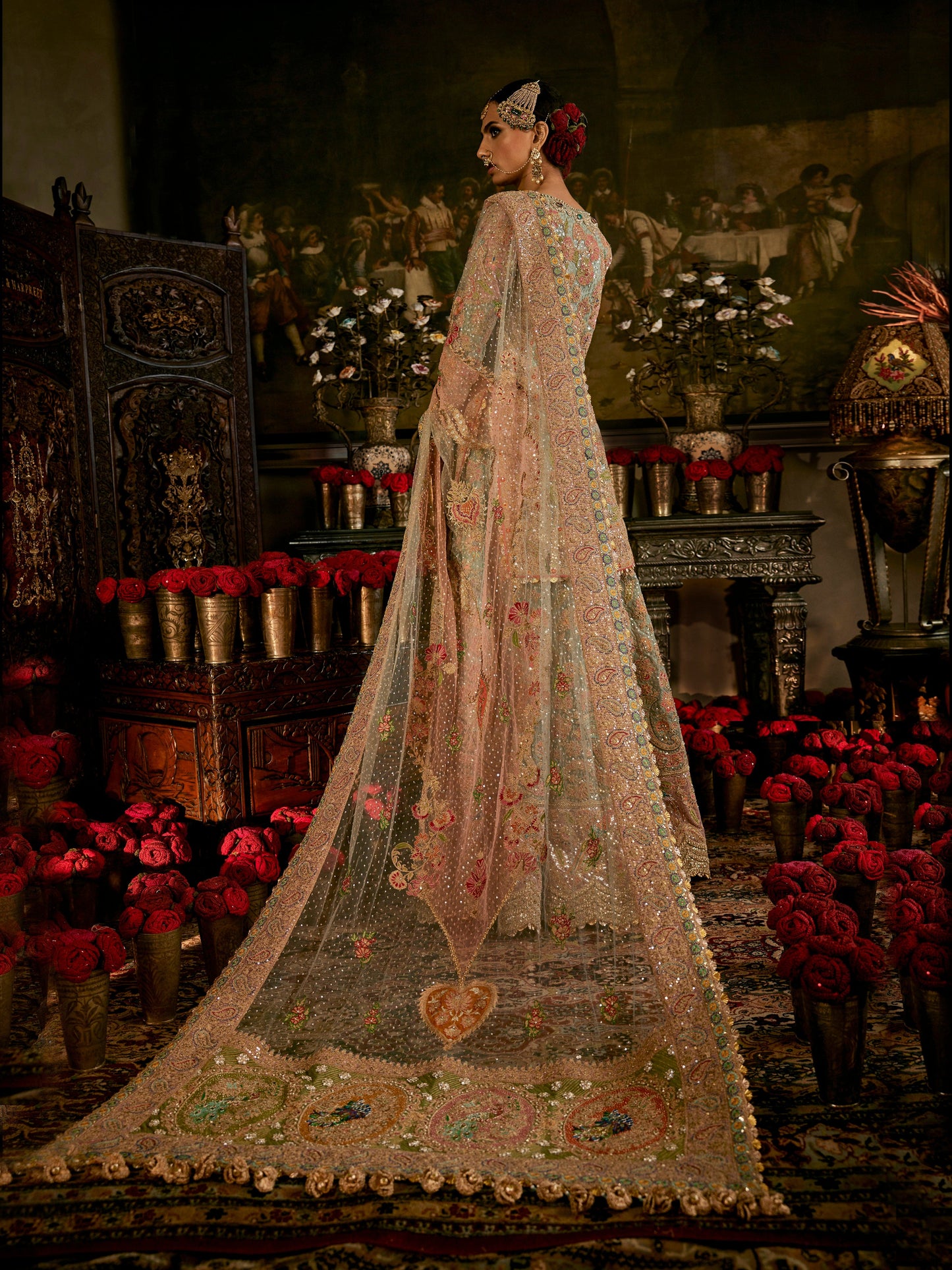Pale Frosted Blue Sharara