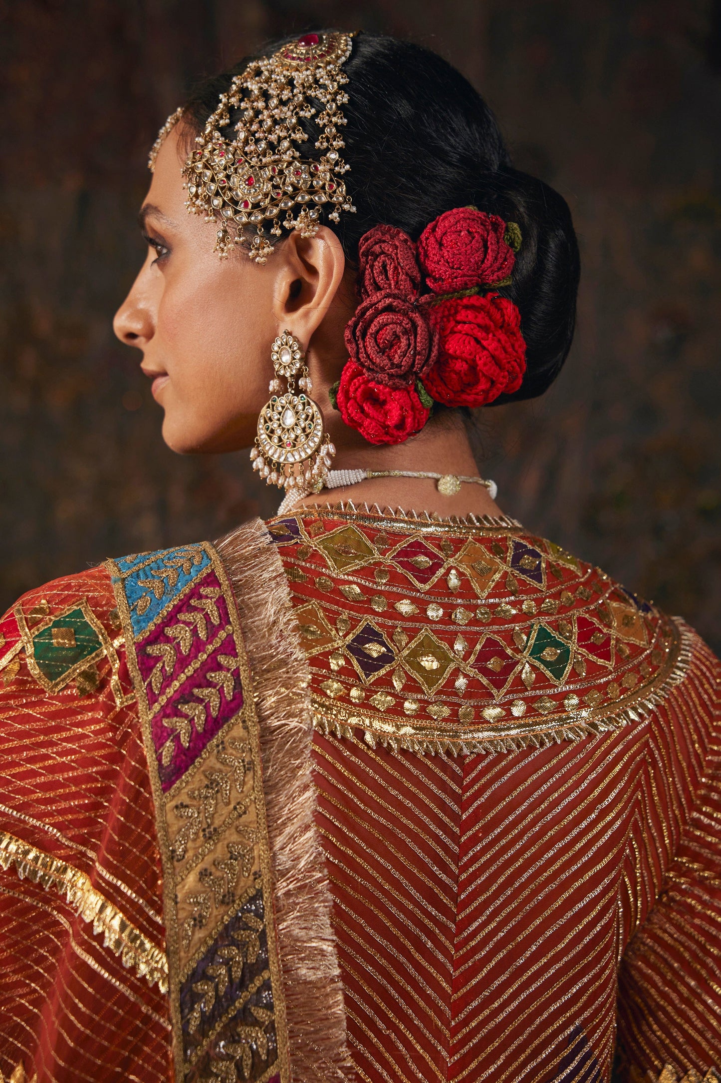 Frosted Rust Kurti-Sharara Set