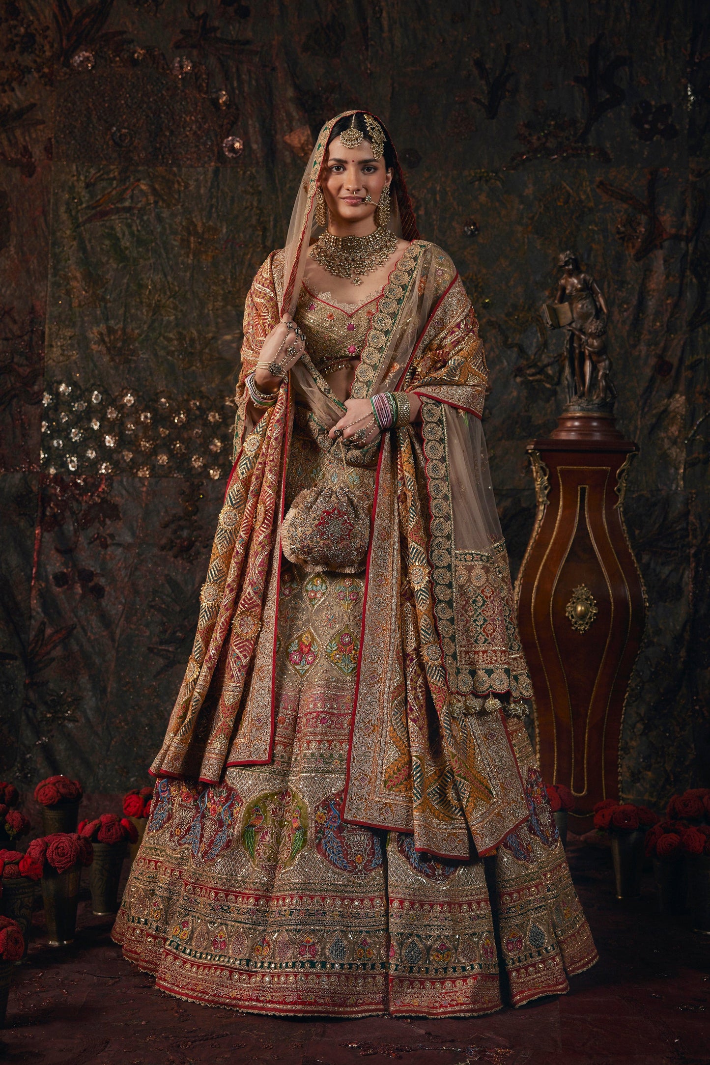 Taupe Lehenga