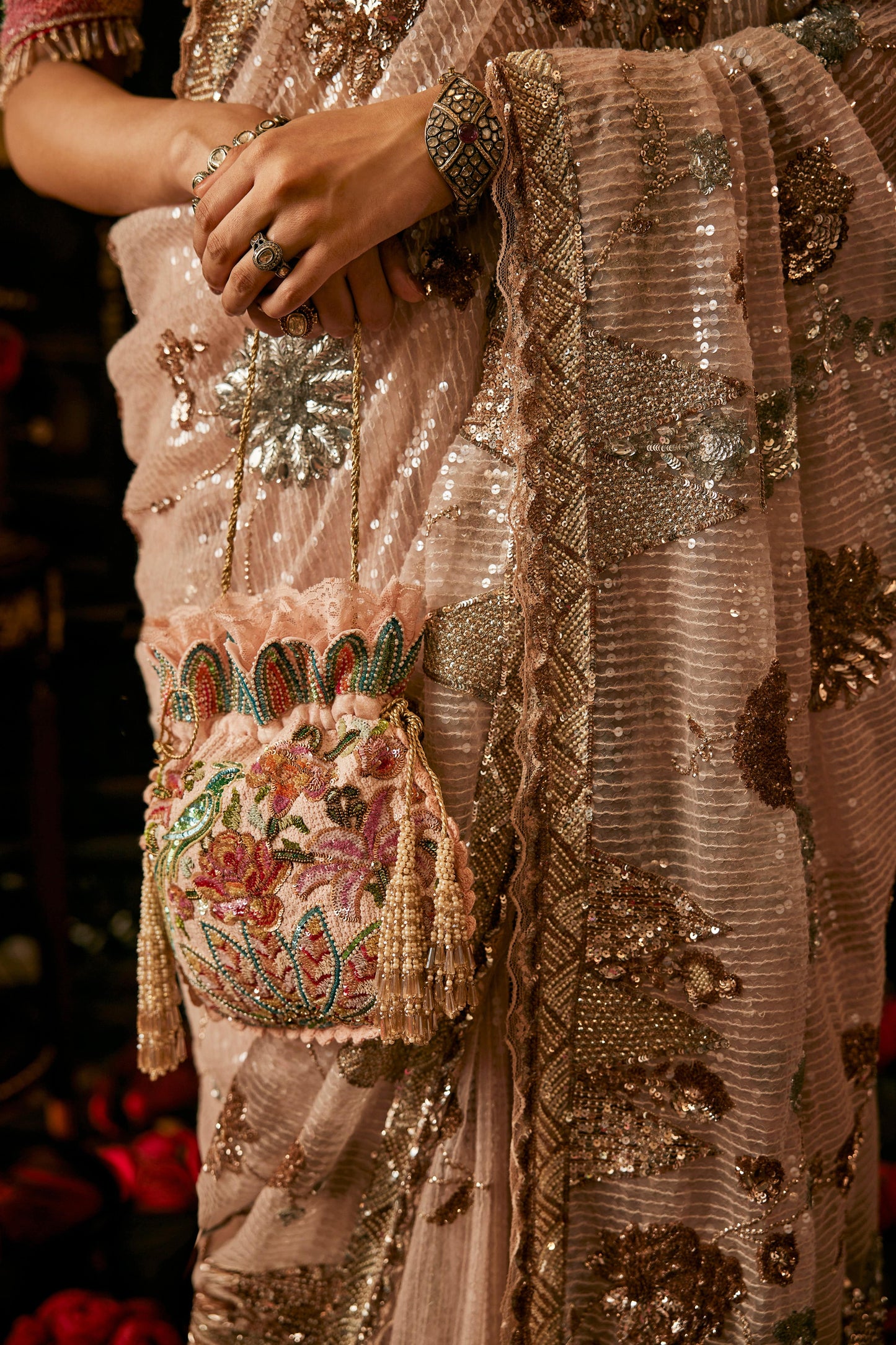 Ashes Of Rose Saree