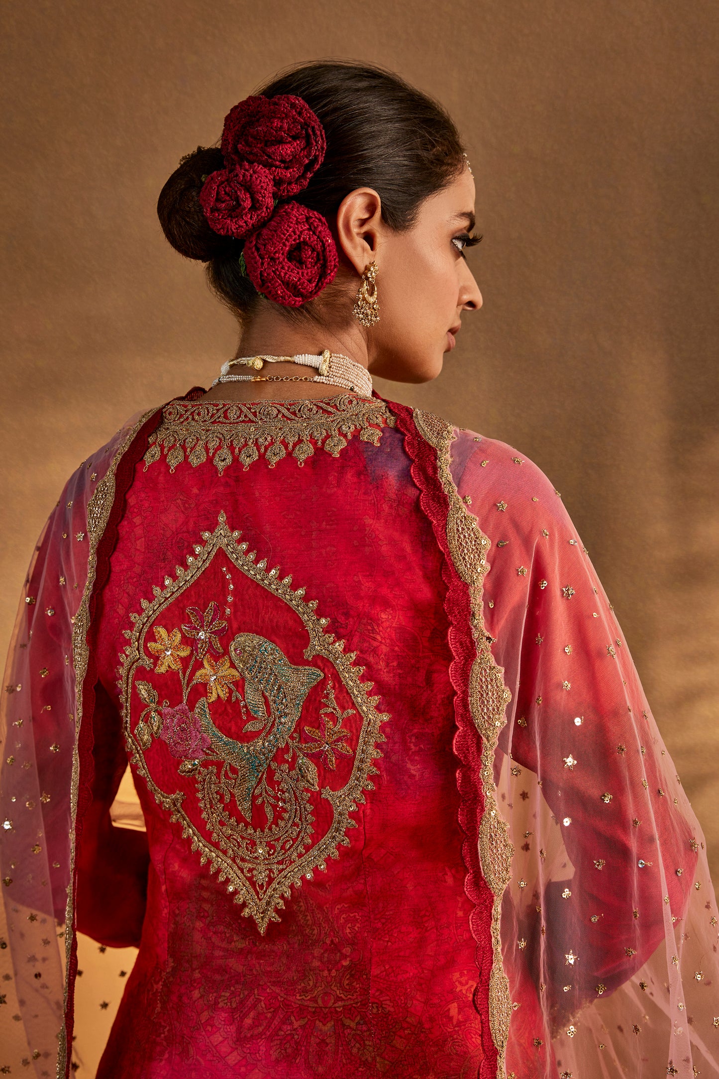 Sorbet Peach Sharara Set