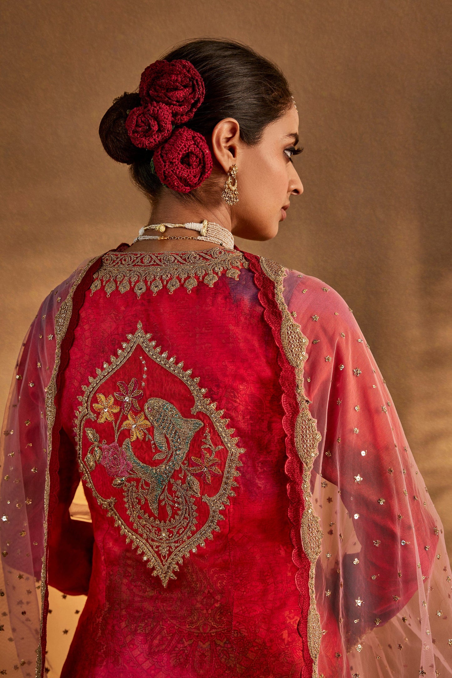 Sorbet Peach Sharara Set