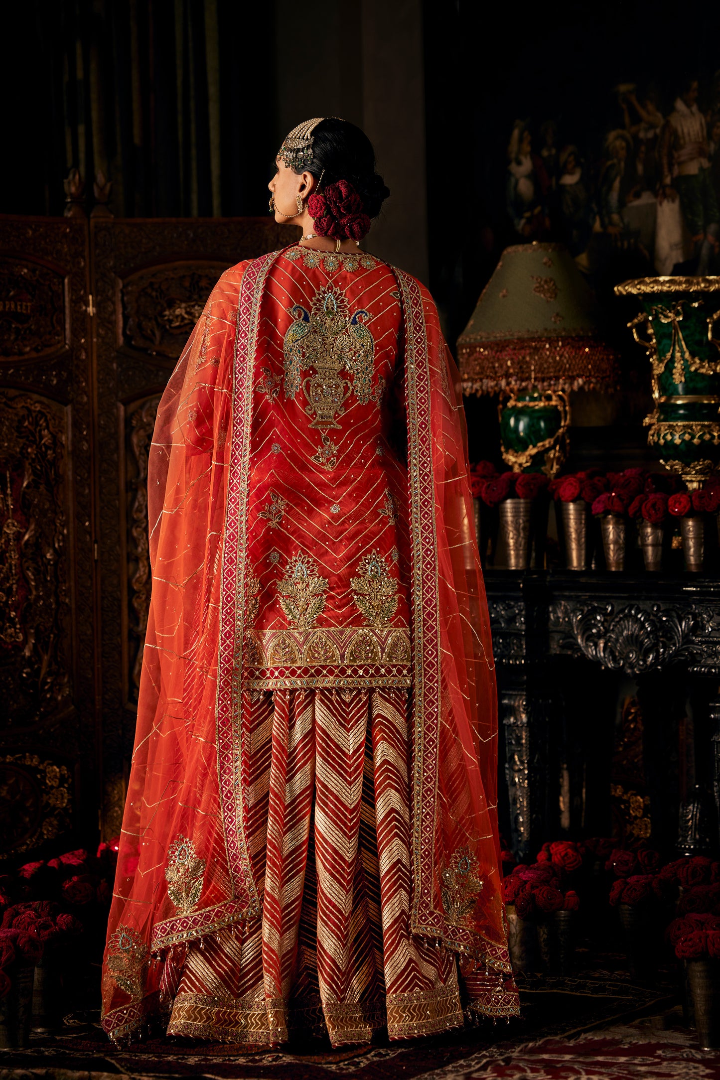 Burnt Orange Tulle Sharara