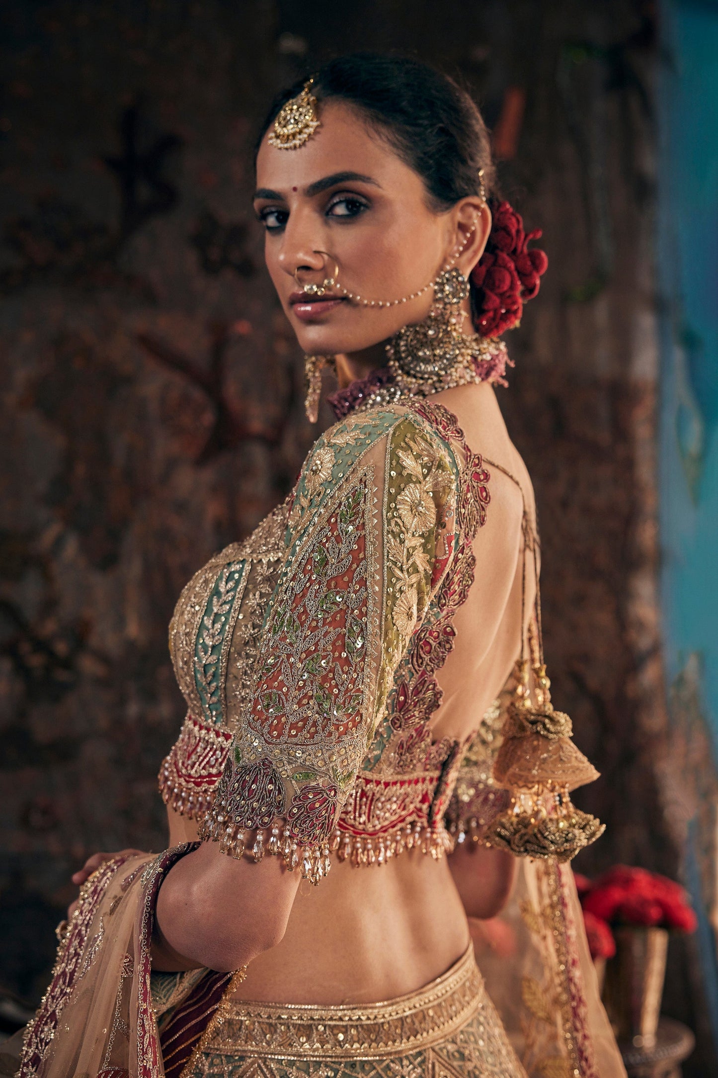 Barnish Gold Lehenga