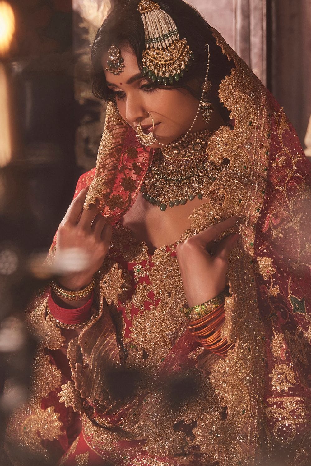 Deep Red Lehenga Set