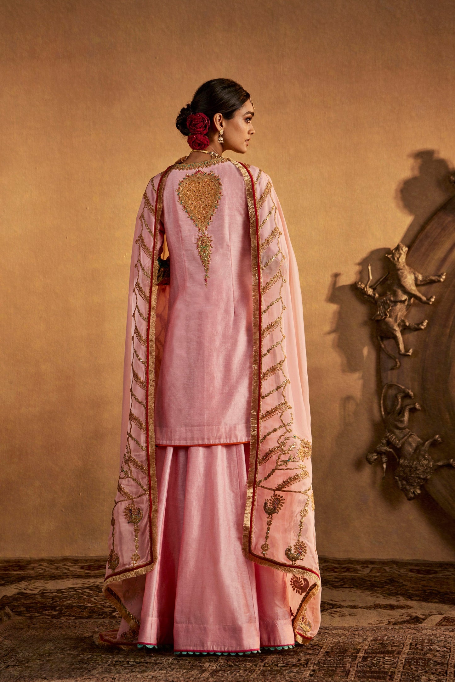 Soft Pink Sharara Set
