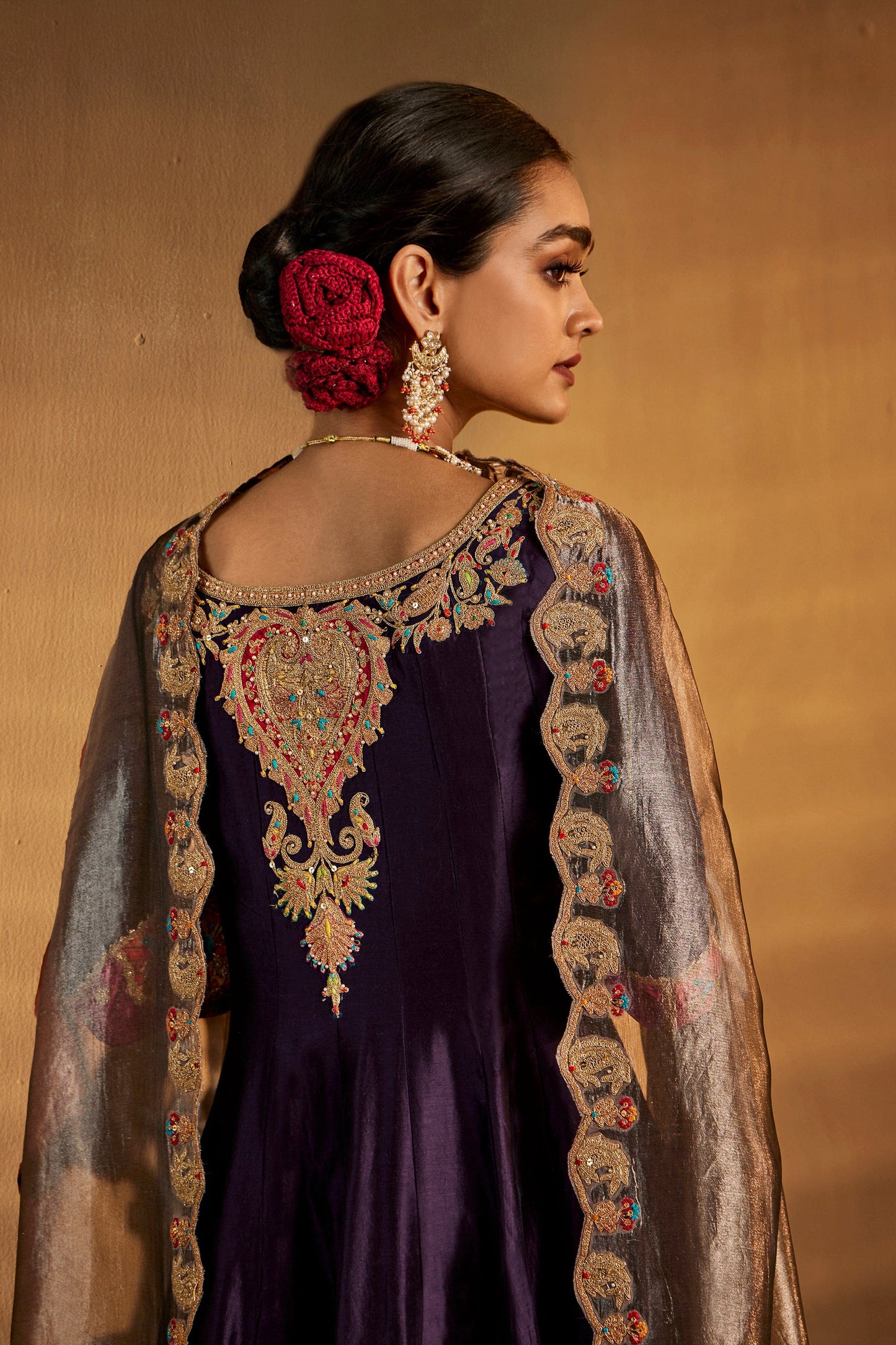Deep Purple Kurta Set