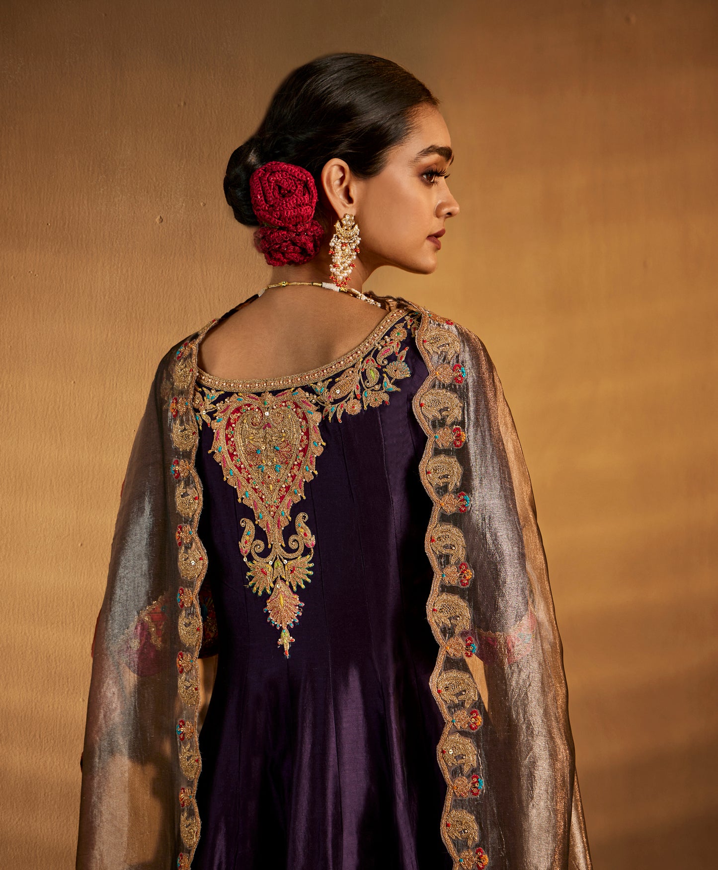 Deep Purple Kurta Set