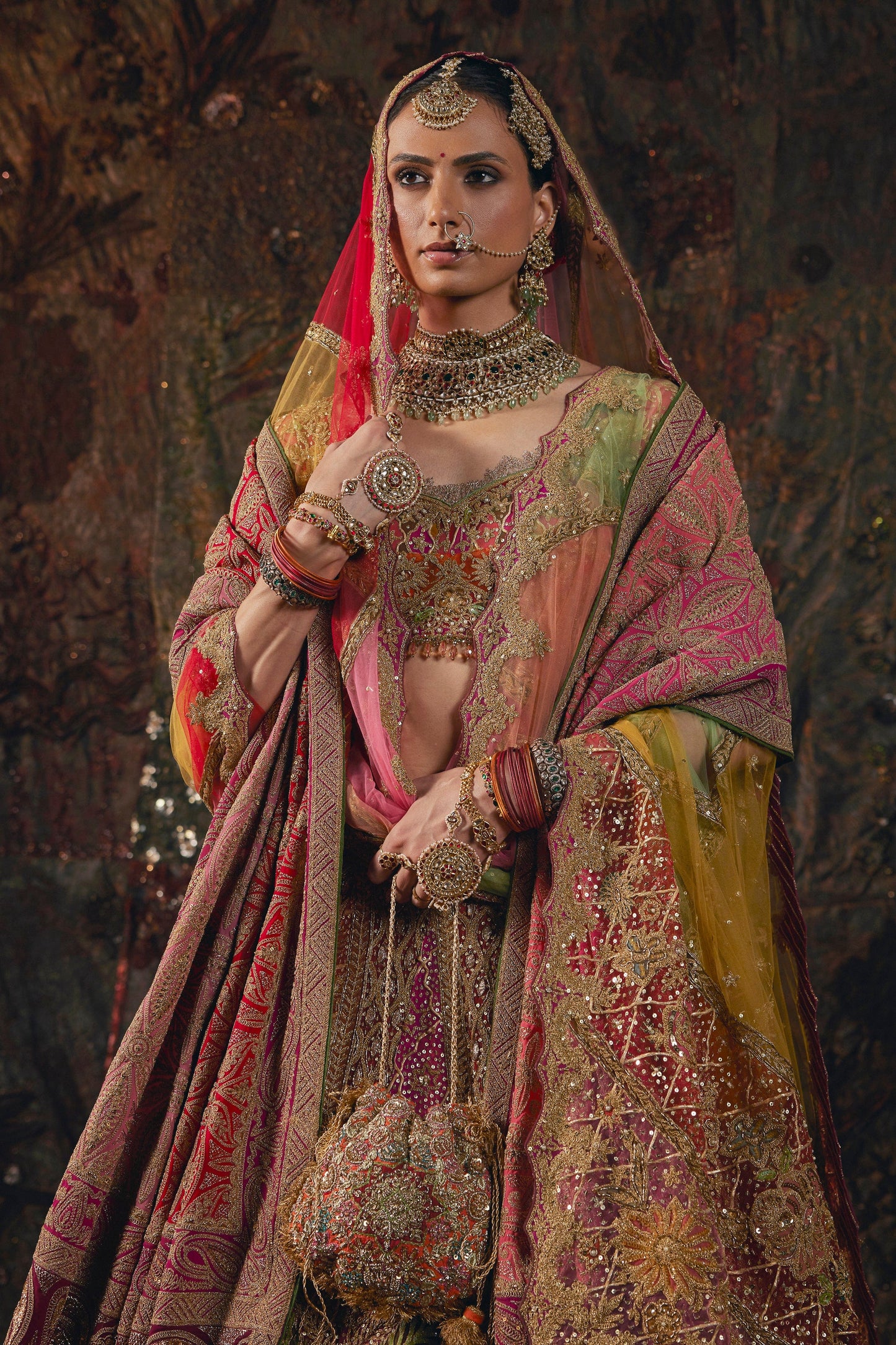 Earthy Red Lehenga