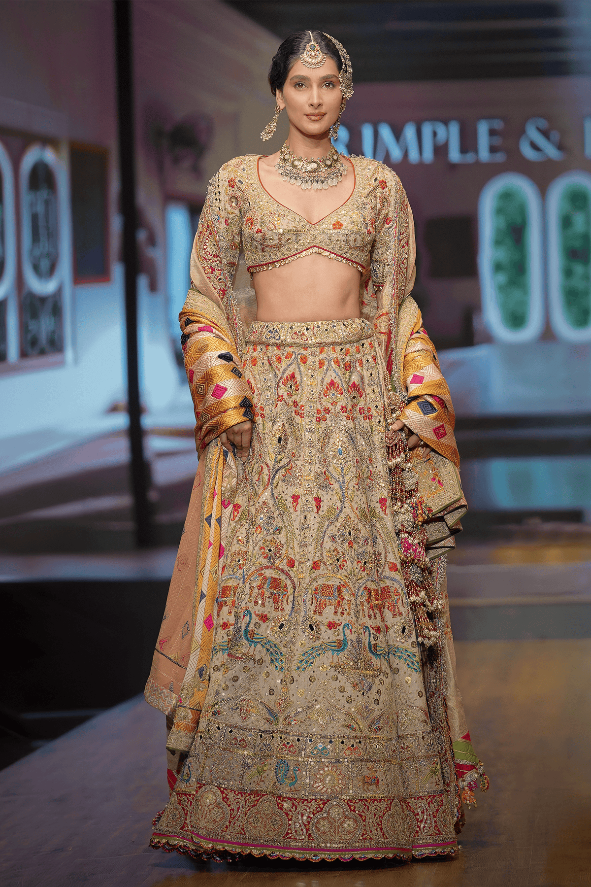 Burnished Gold Lehenga Set