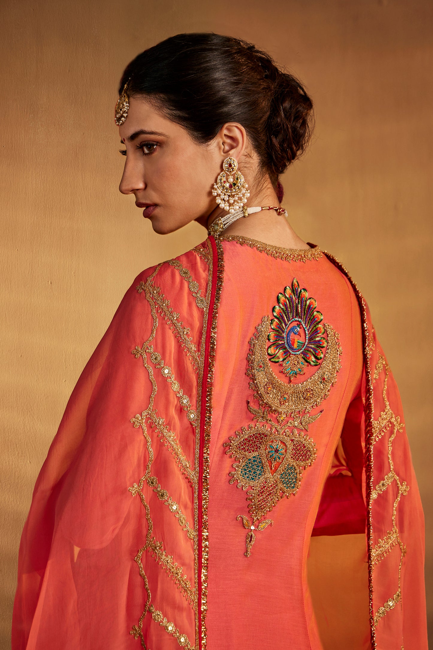 Peach Amber Kurta Set