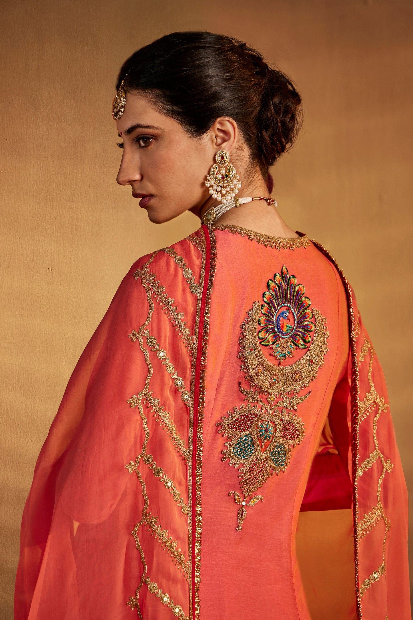 Peach Amber Kurta Set