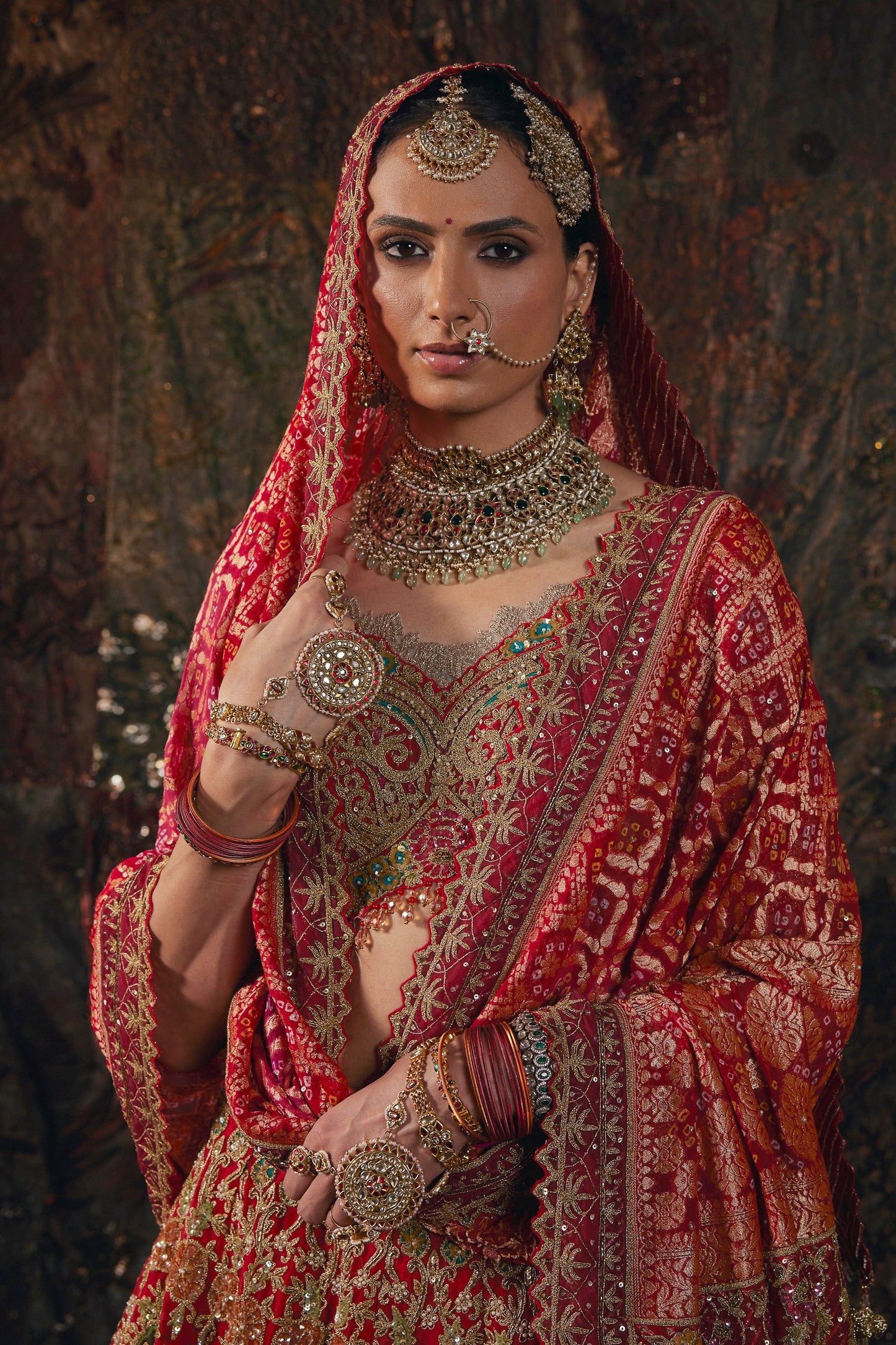 Scarlet Red Lehenga