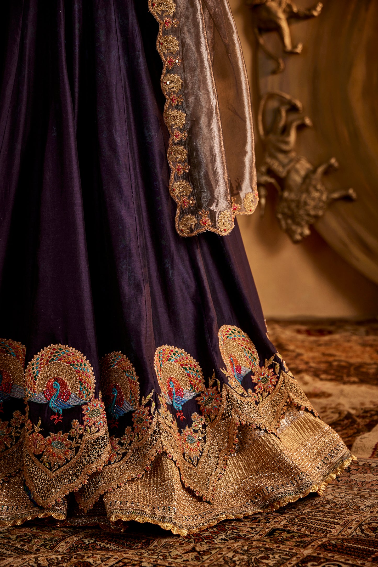 Deep Purple Lehenga